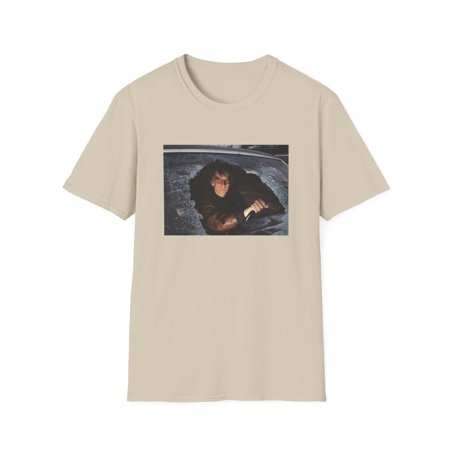 david cronenberg in a car window says no fear tshirt