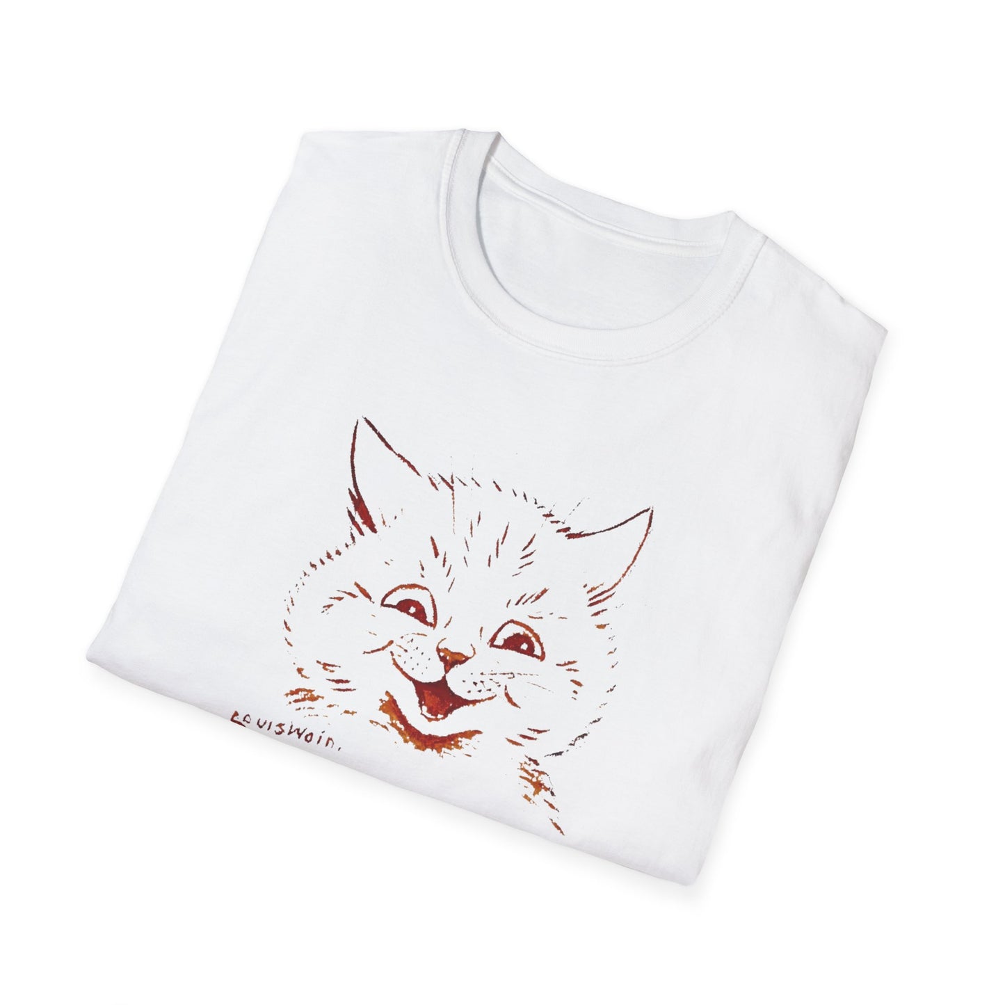 1924 louis wain cat painting i am happy because everyone loves me tshirt