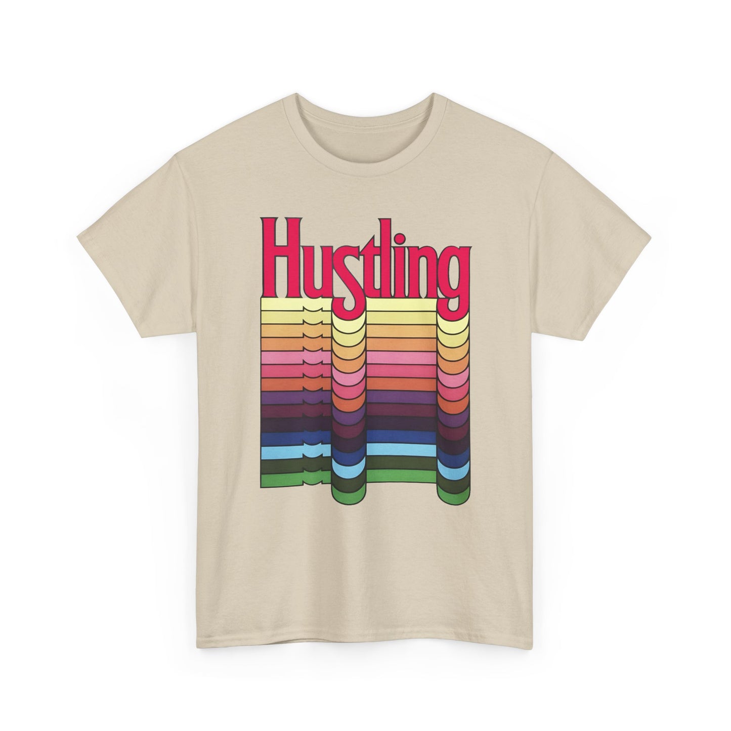 1977 hustling by graphic designer milton glaser reproduction tshirt