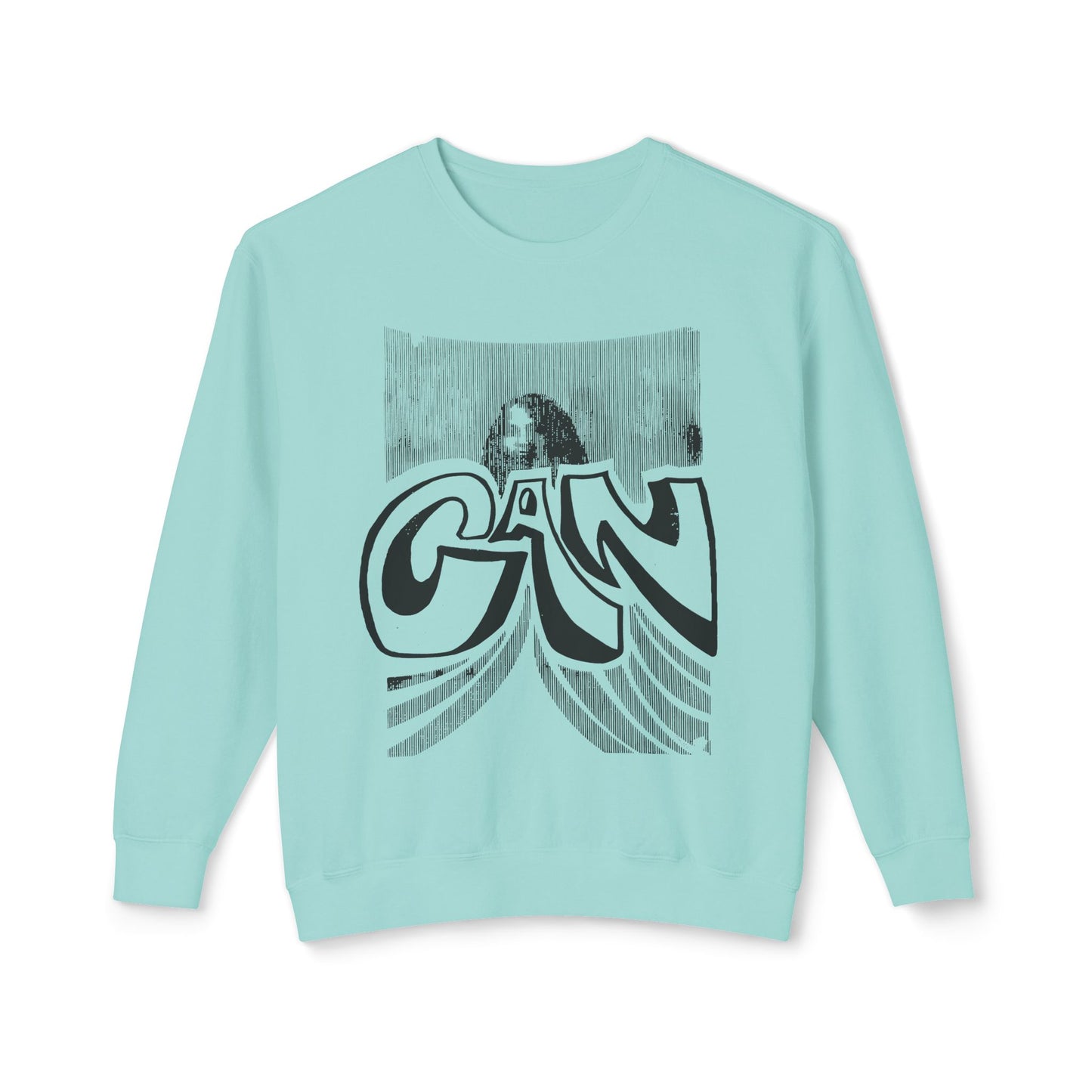 legendary german krautrock band can 1970's show poster reproduction 100% cotton sweatshirt