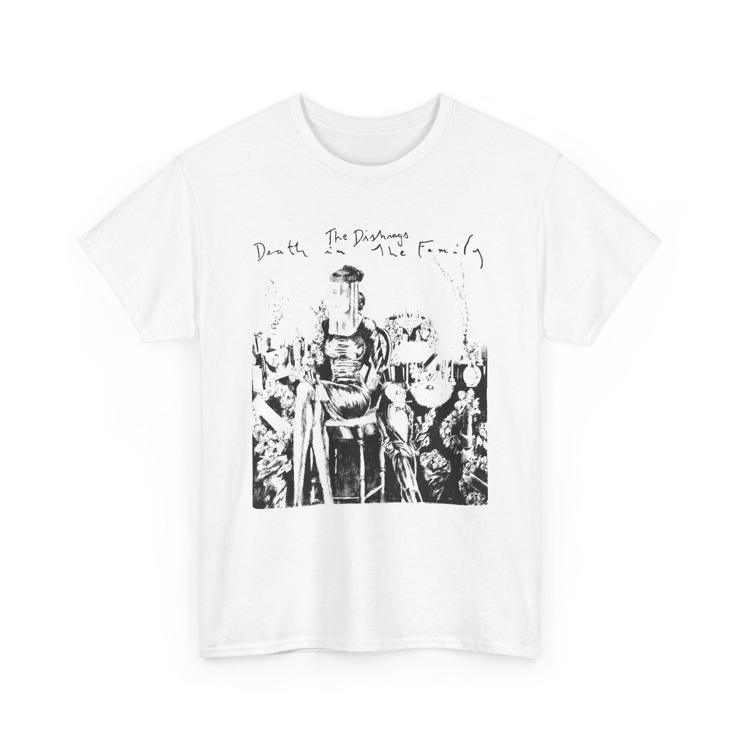 1980 album death in the family by the dishrags punk band stretched graphic tshirt