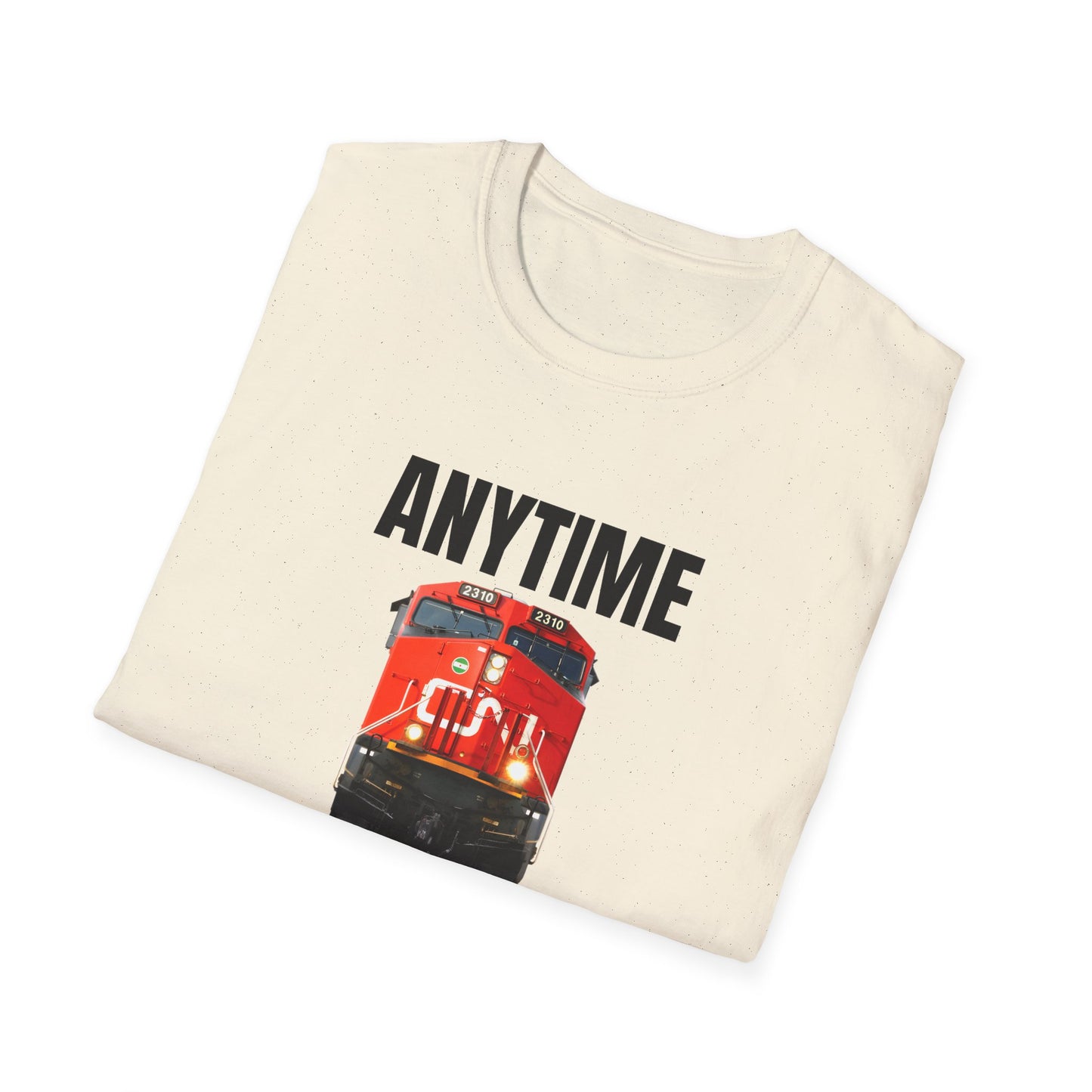 cn rail anytime is train time tshirt