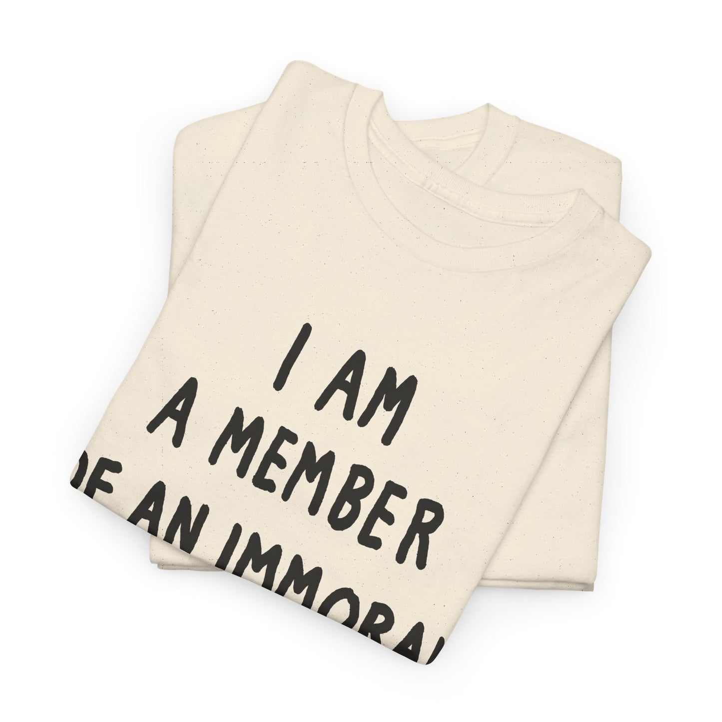 i am a member of an immoral subculture tshirt
