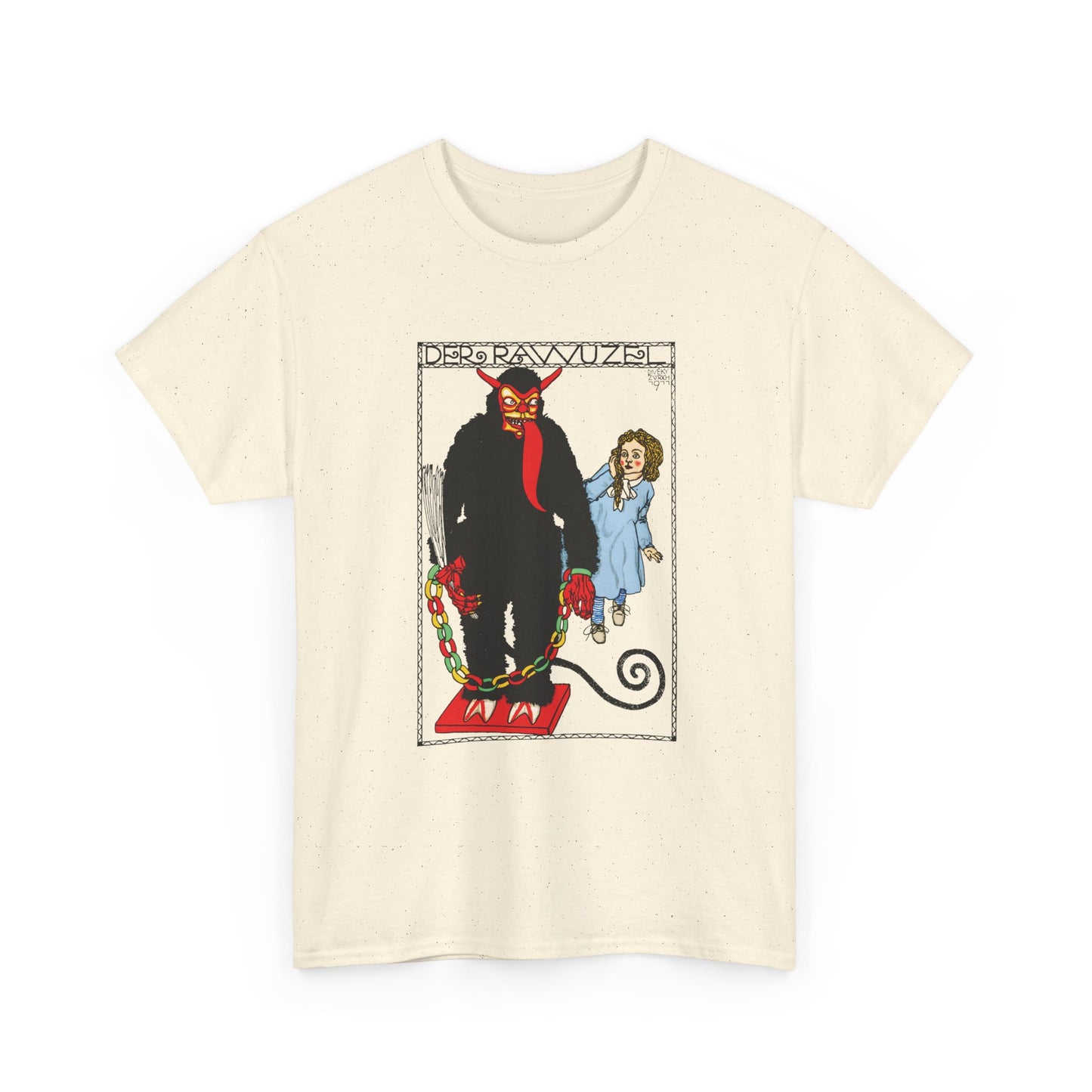 1911 josef von diveky the monster (der rawuzel) color lithograph reproduction tshirt