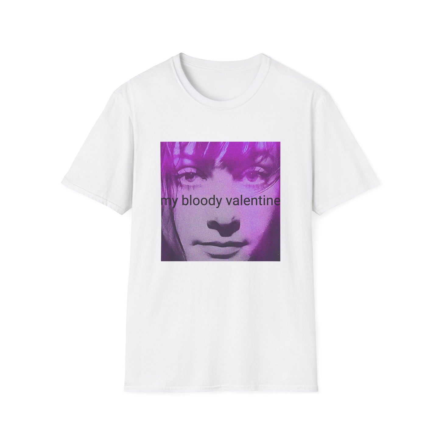 my bloody valentine belinda butcher close up in purple tshirt