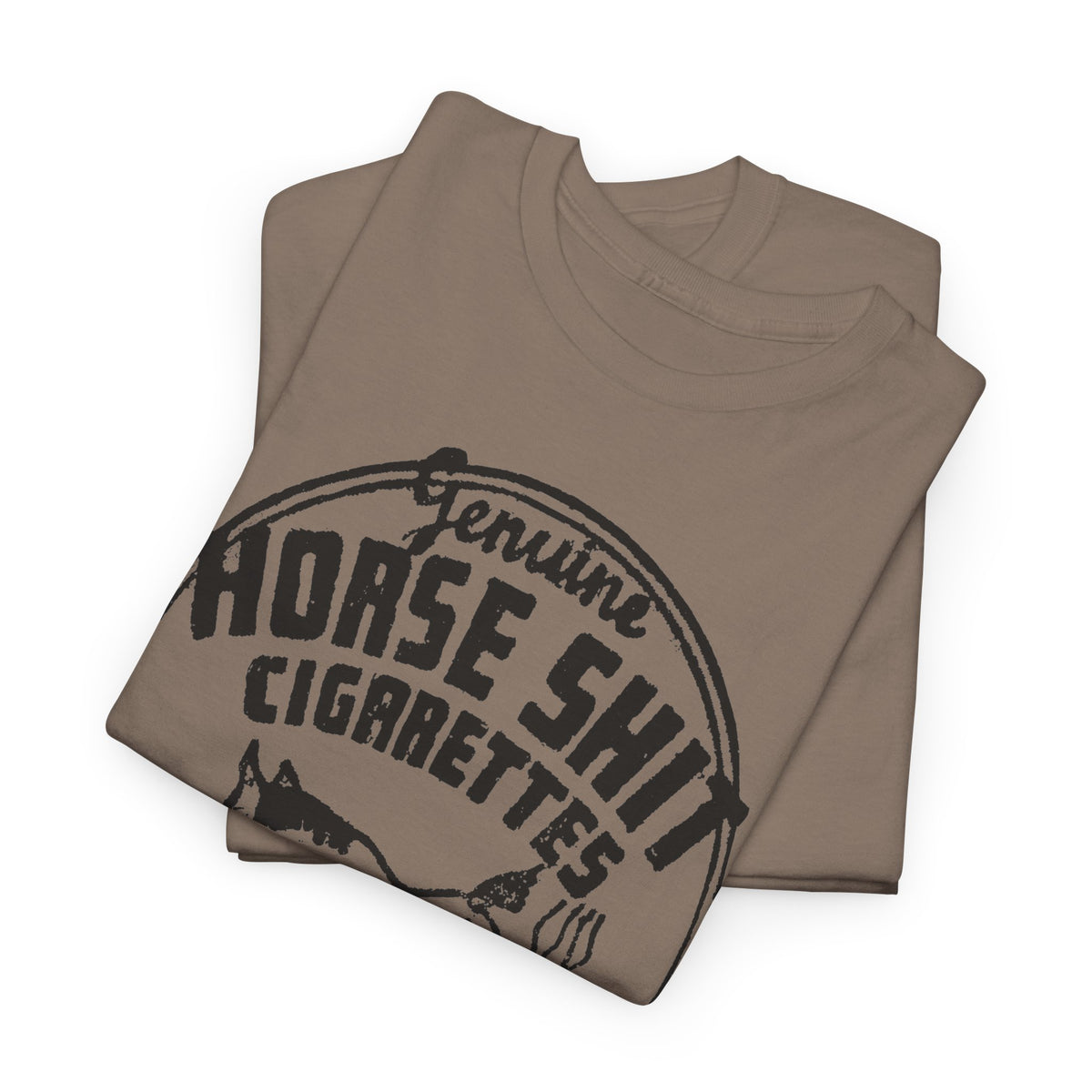 vintage horse shit cigarettes graphic reproduction tshirt