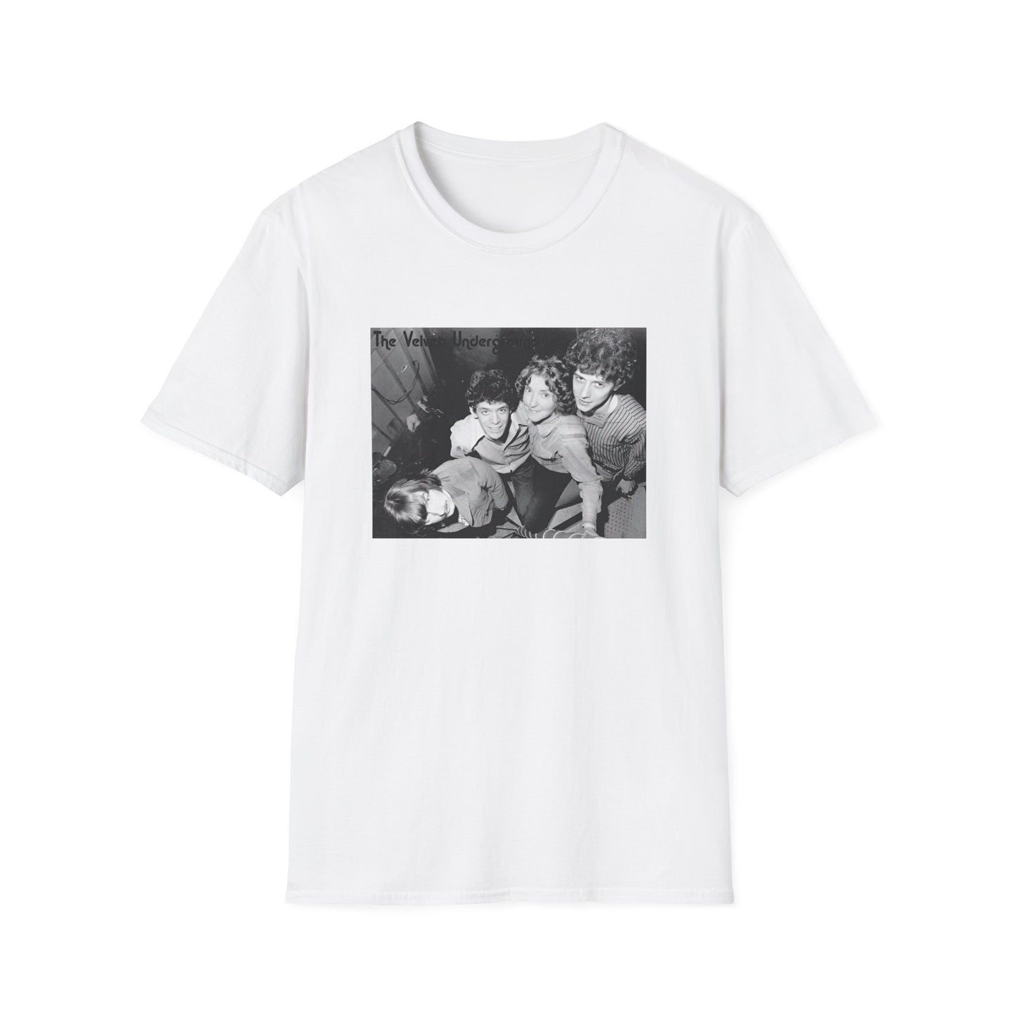 the velvet underground band photo in black and white tshirt
