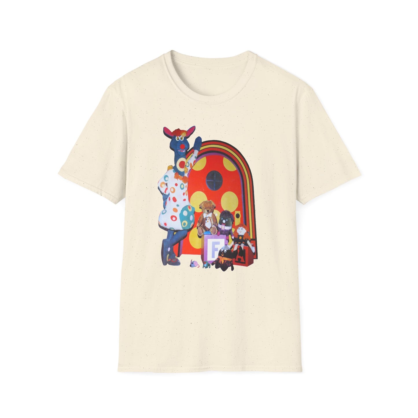 polka dot door 70's kids tv show tshirt