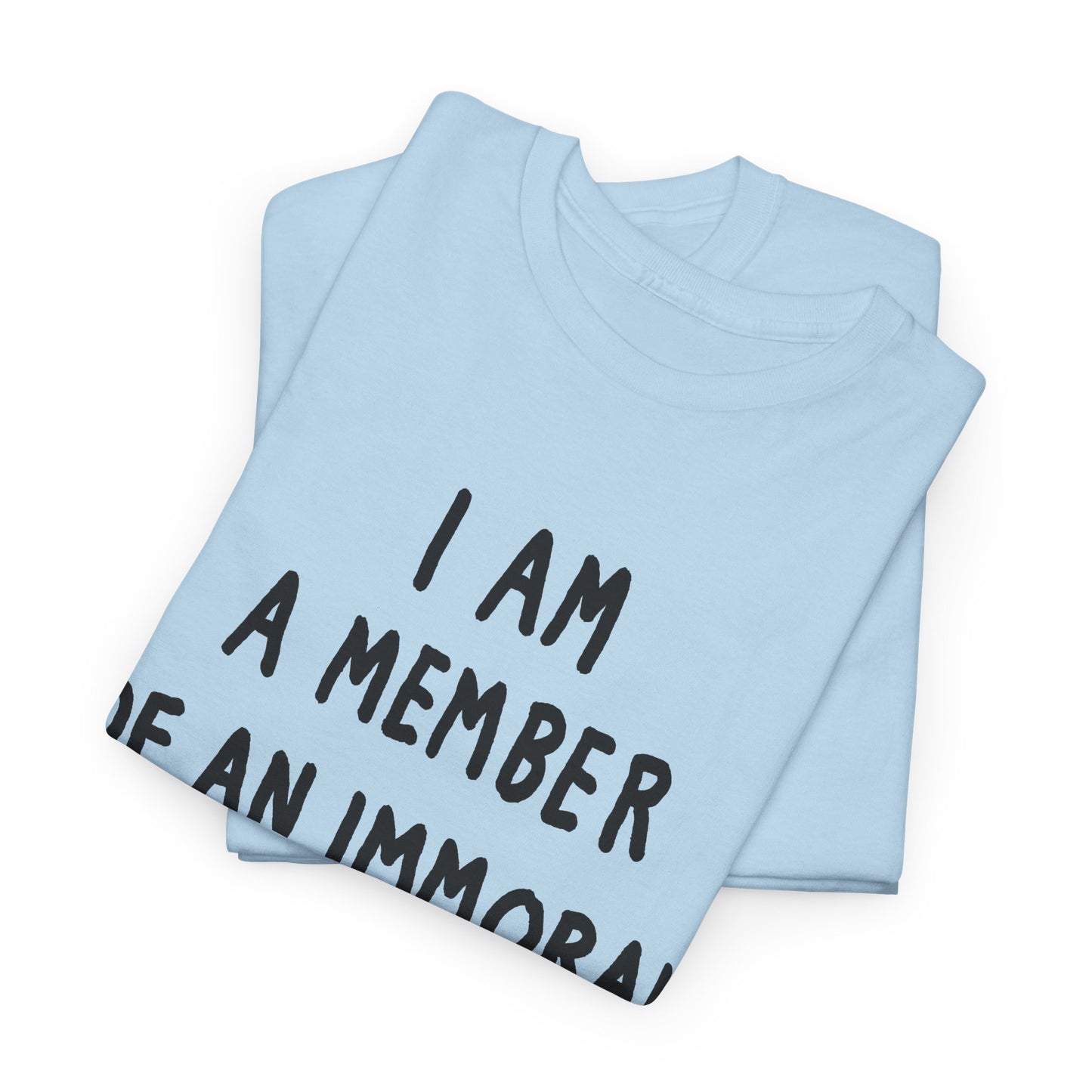 i am a member of an immoral subculture tshirt