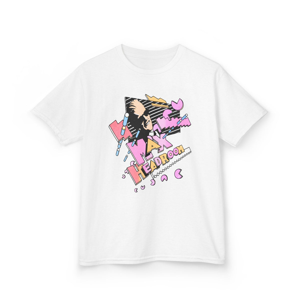1986 max headroom reproduction YOUTH SIZE short sleeve tee