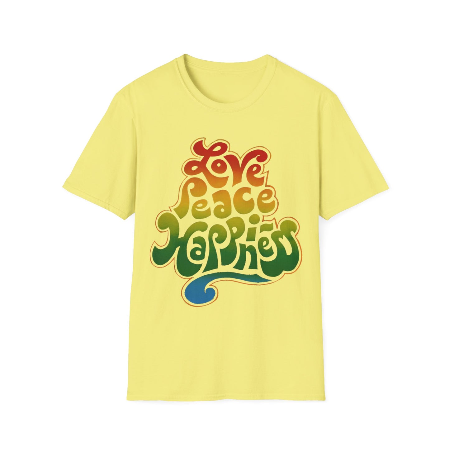 1970 love peace happiness vagabond creations poster tshirt