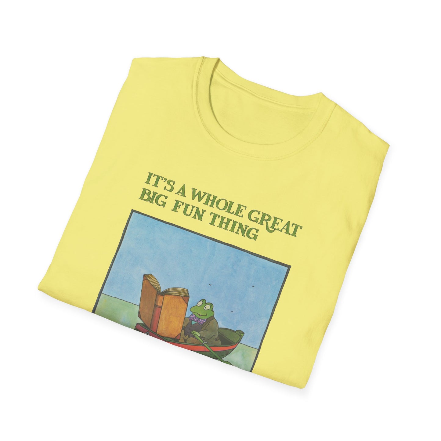 1972 reading poster illustration by tomi ungerer it's a whole great big fun thing tshirt