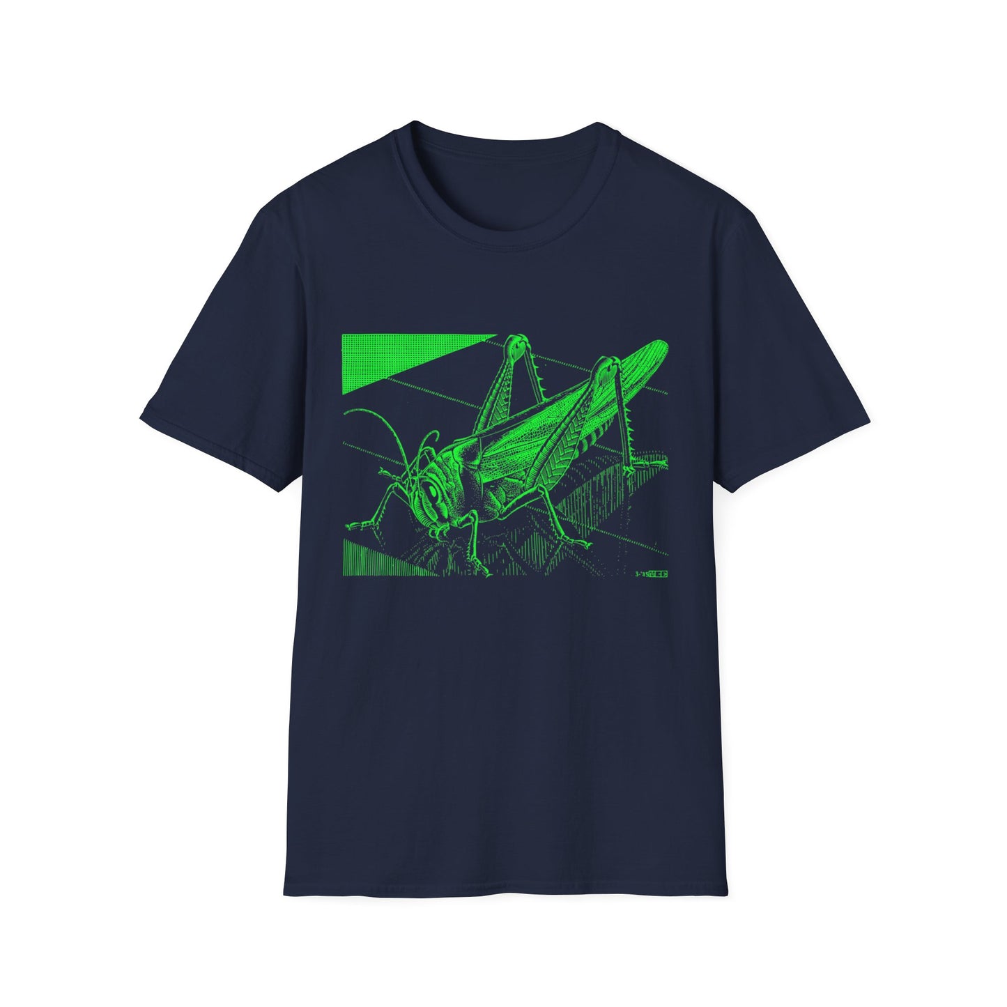 1935 m.c escher grasshopper wood engraving in green tshirt