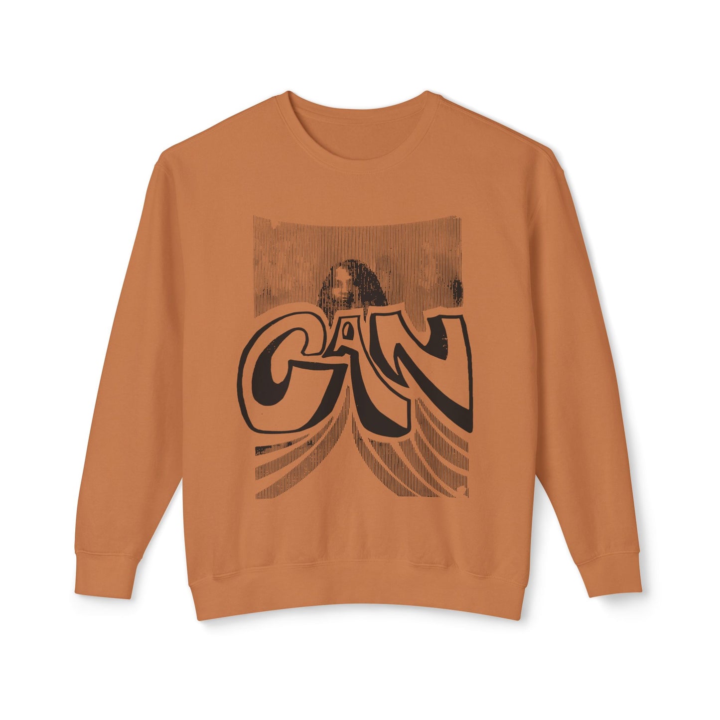 legendary german krautrock band can 1970's show poster reproduction 100% cotton sweatshirt