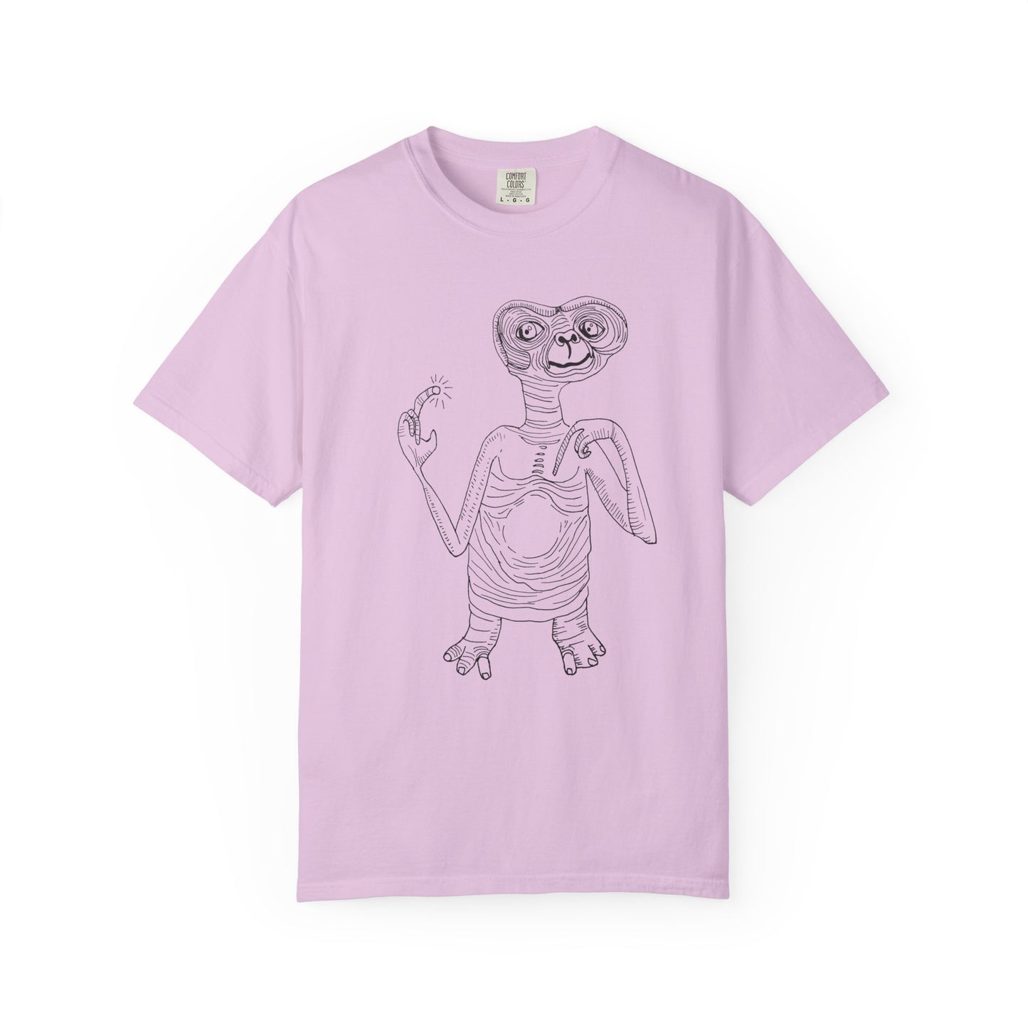 original drawing E.T the extraterrestrial tshirt on comfort colors