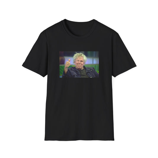 gary busey thumbs up tshirt