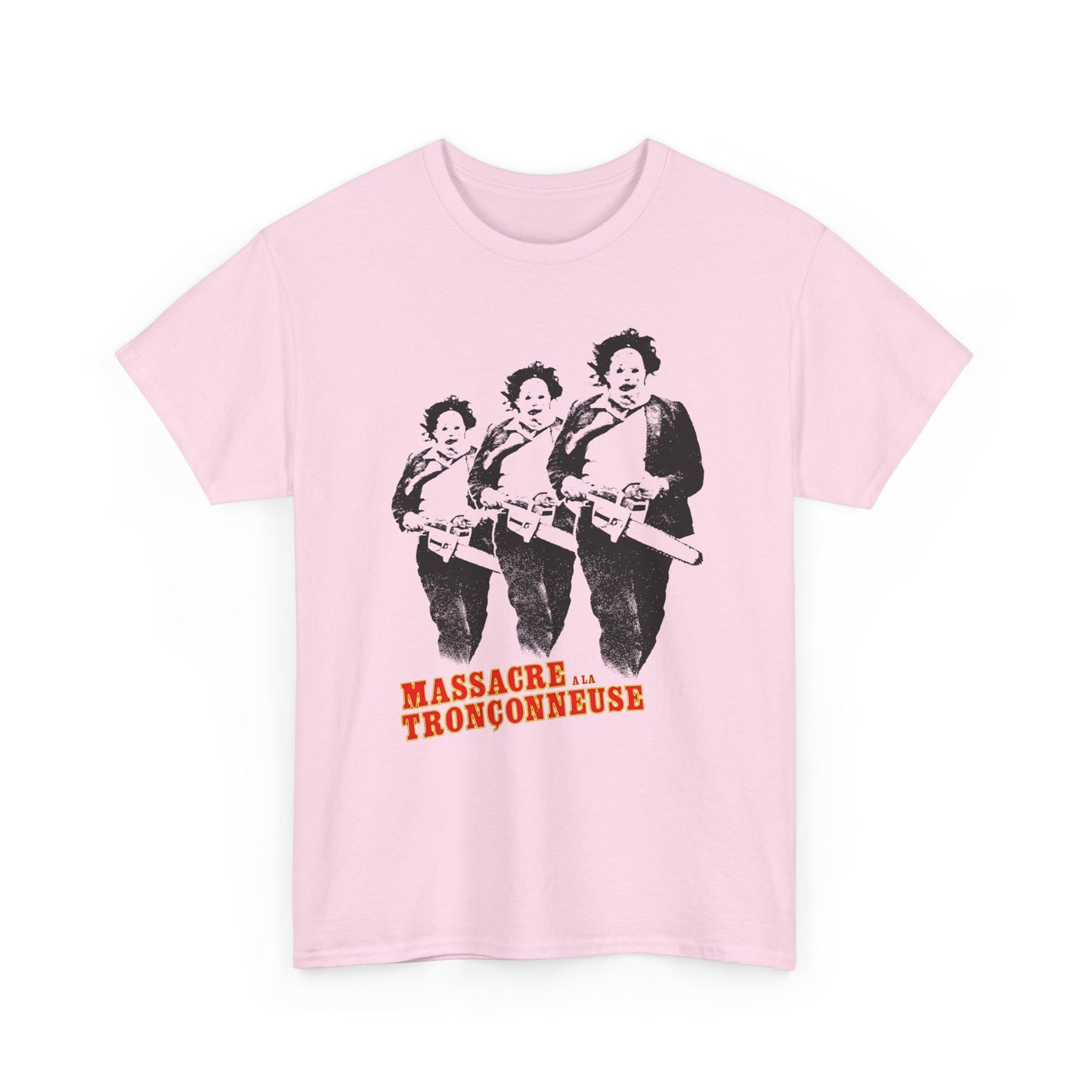 1974 the texas chainsaw massacre french film poster after 5 year ban in france tshirt