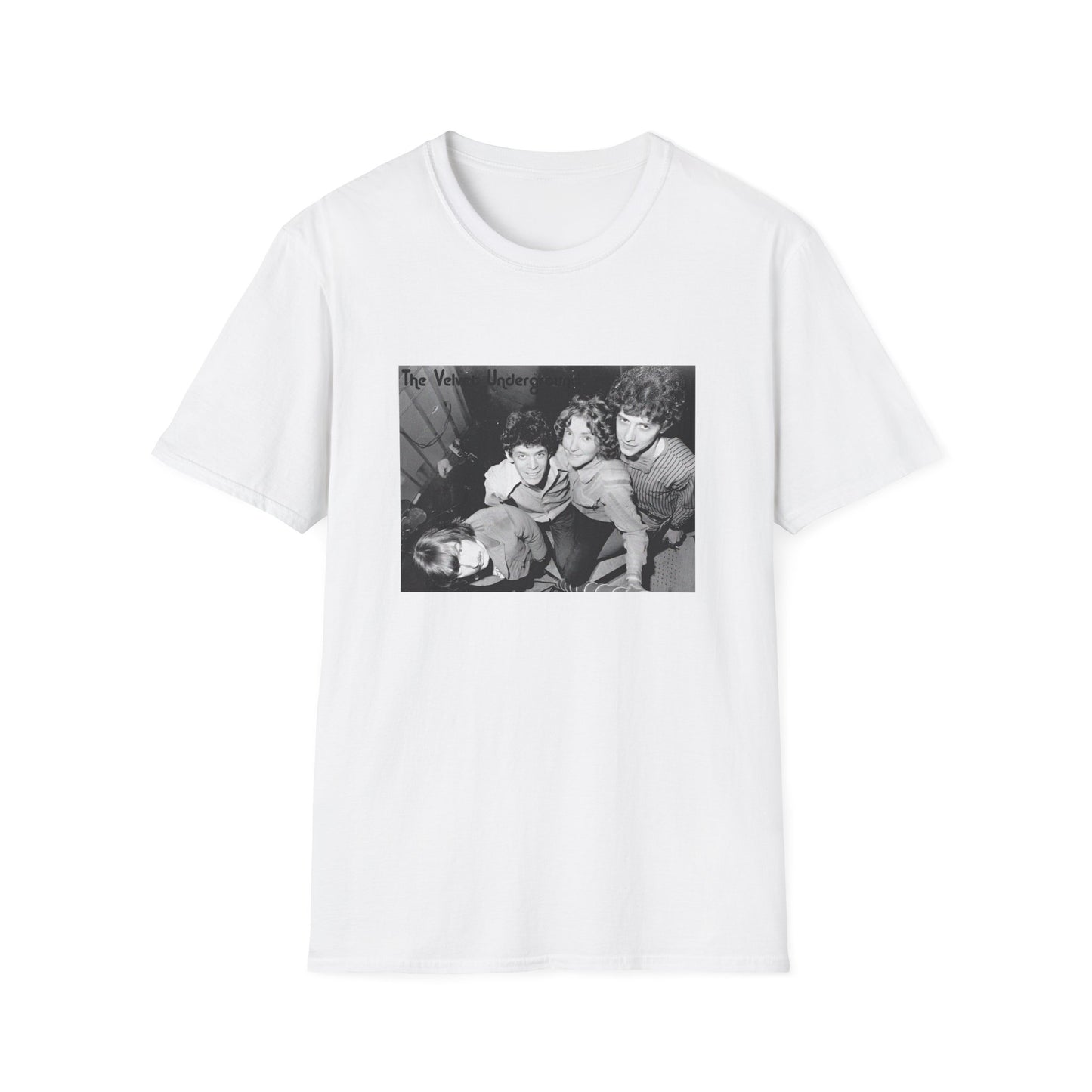 the velvet underground band photo in black and white tshirt