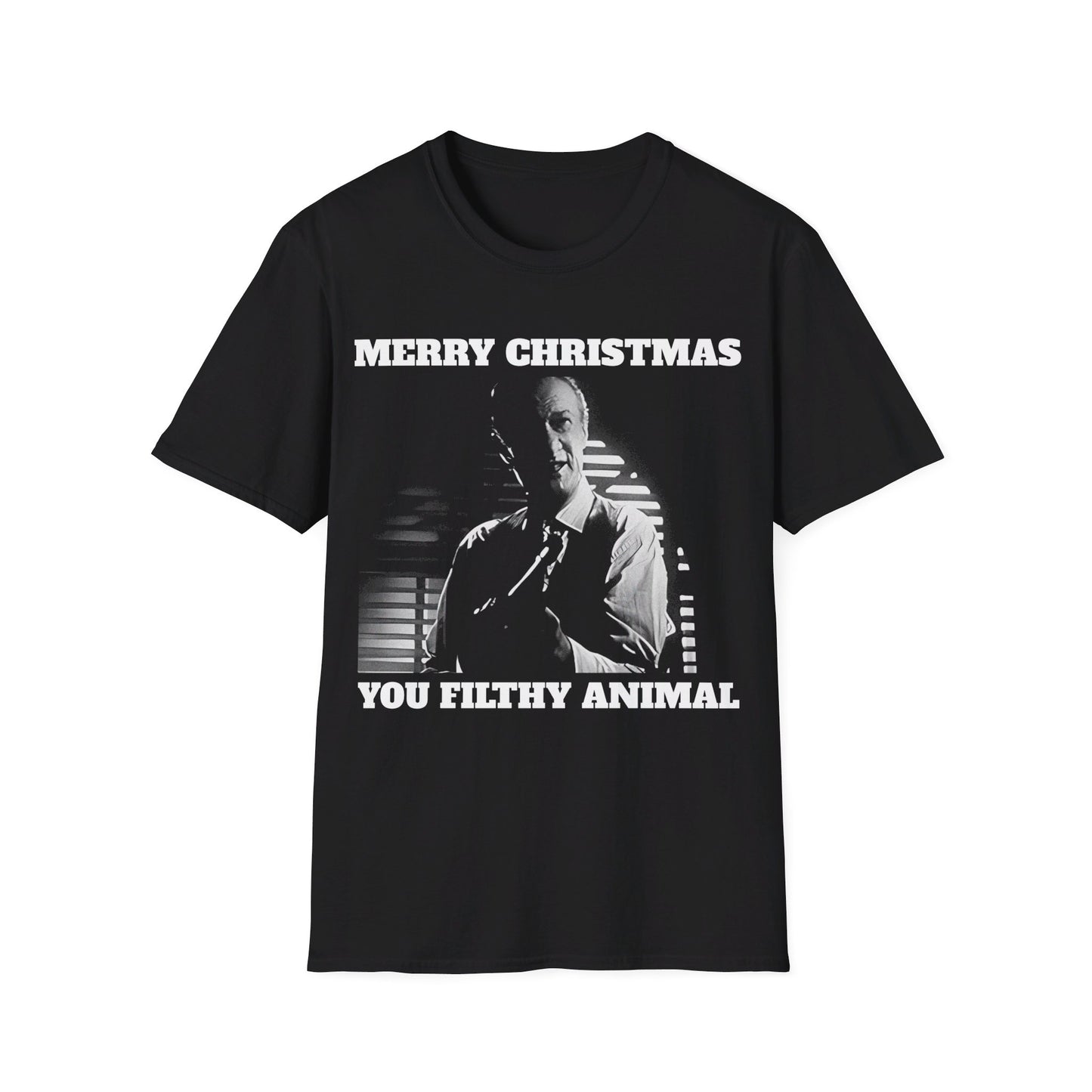 home alone gangster movie merry christmas you filthy animal christmas colours and a happy new year on the back tshirt