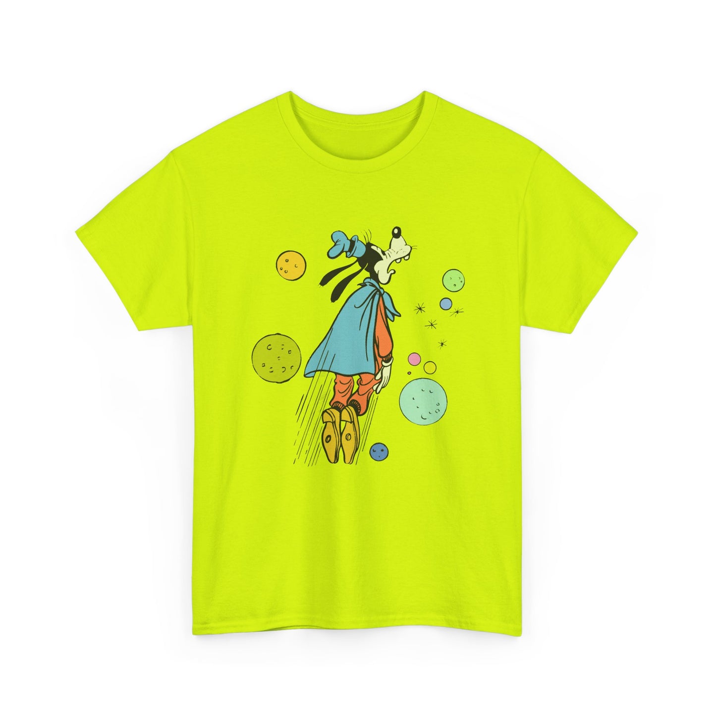 dog in space comic tshirt