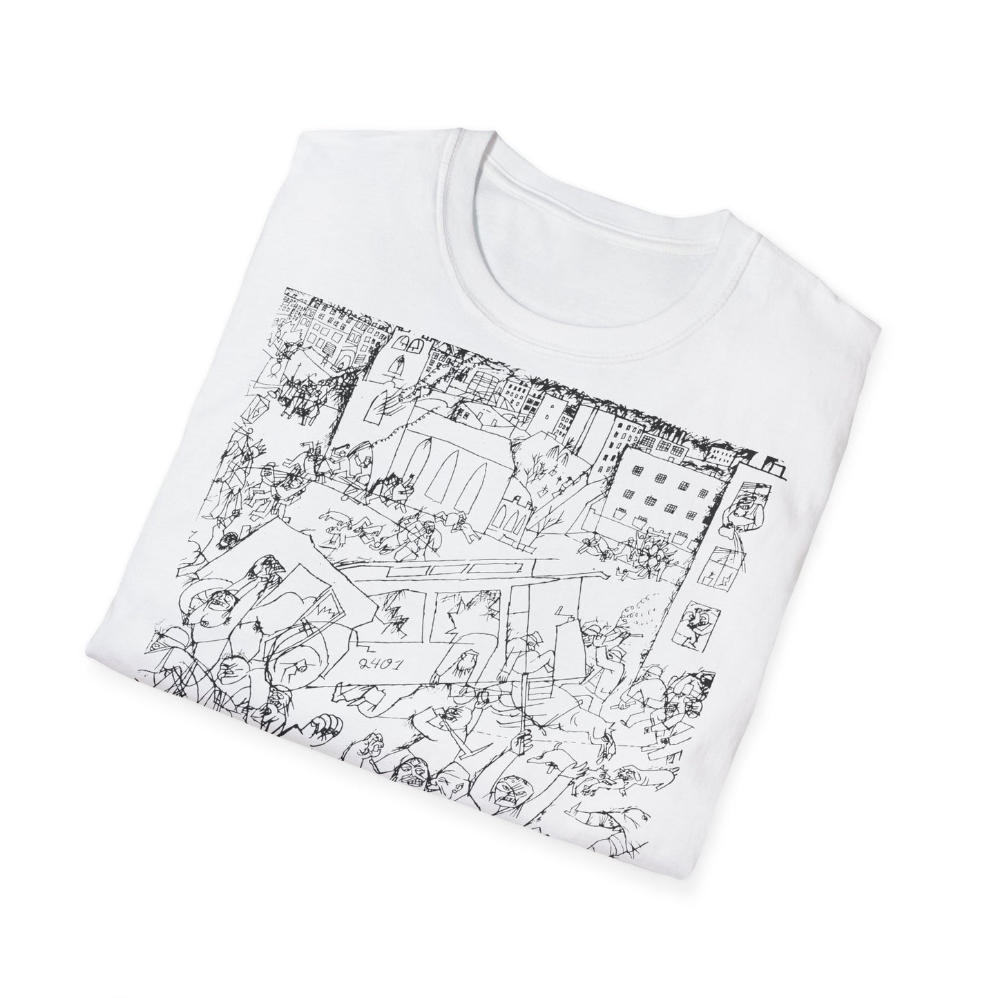 1919 george grosz drawing pandemonium on a tshirt, shipped from the UK