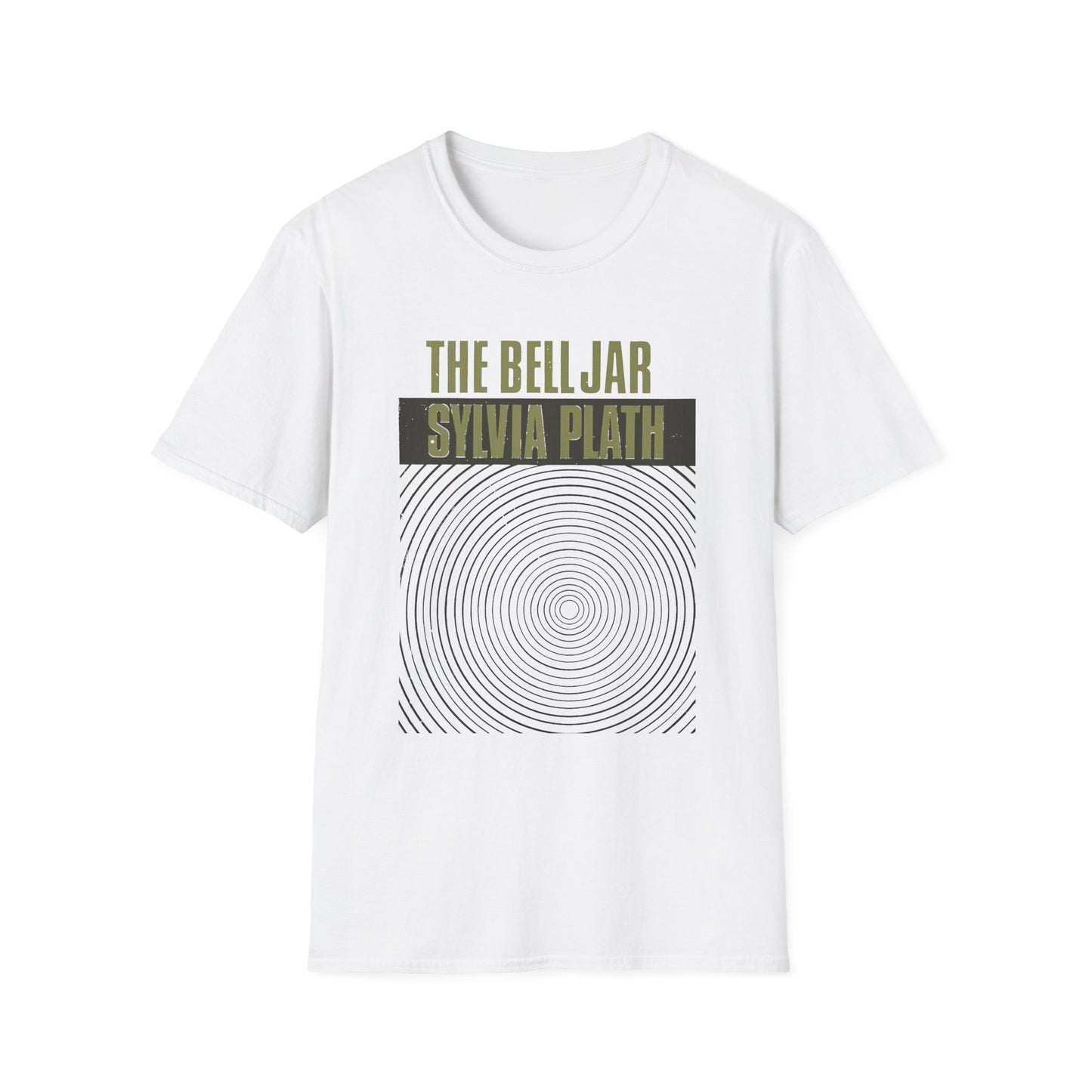 1963 book by sylvia plath the bell jar book cover tshirt