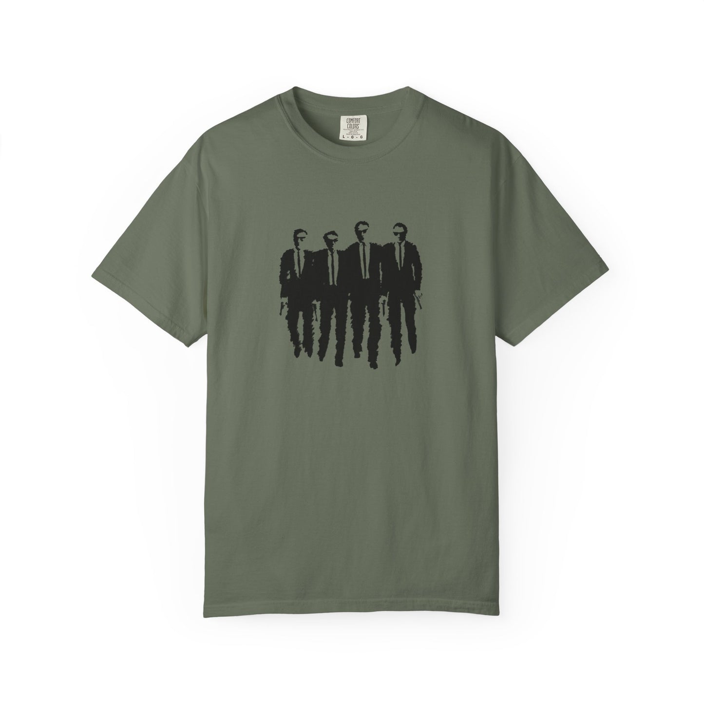 reservoir dogs vhs cover graphic tshirt on comfort colors