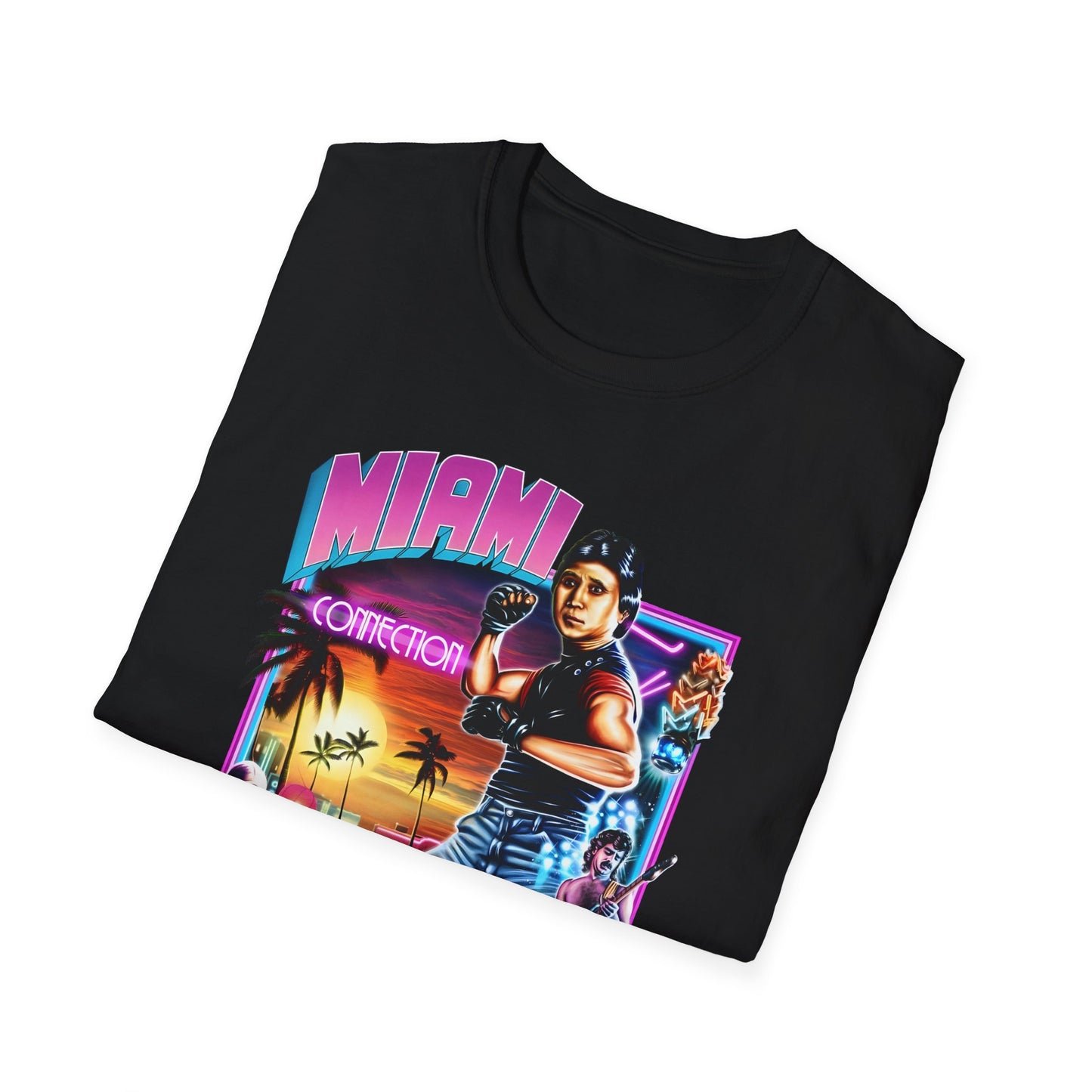 1987 movie miami connection movie poster tshirt