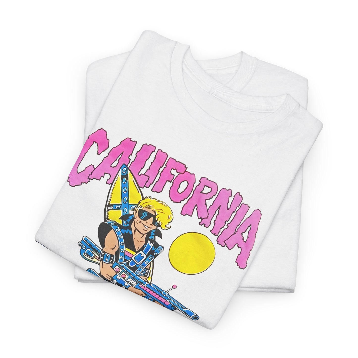 1980s california surf warrior edit tshirt