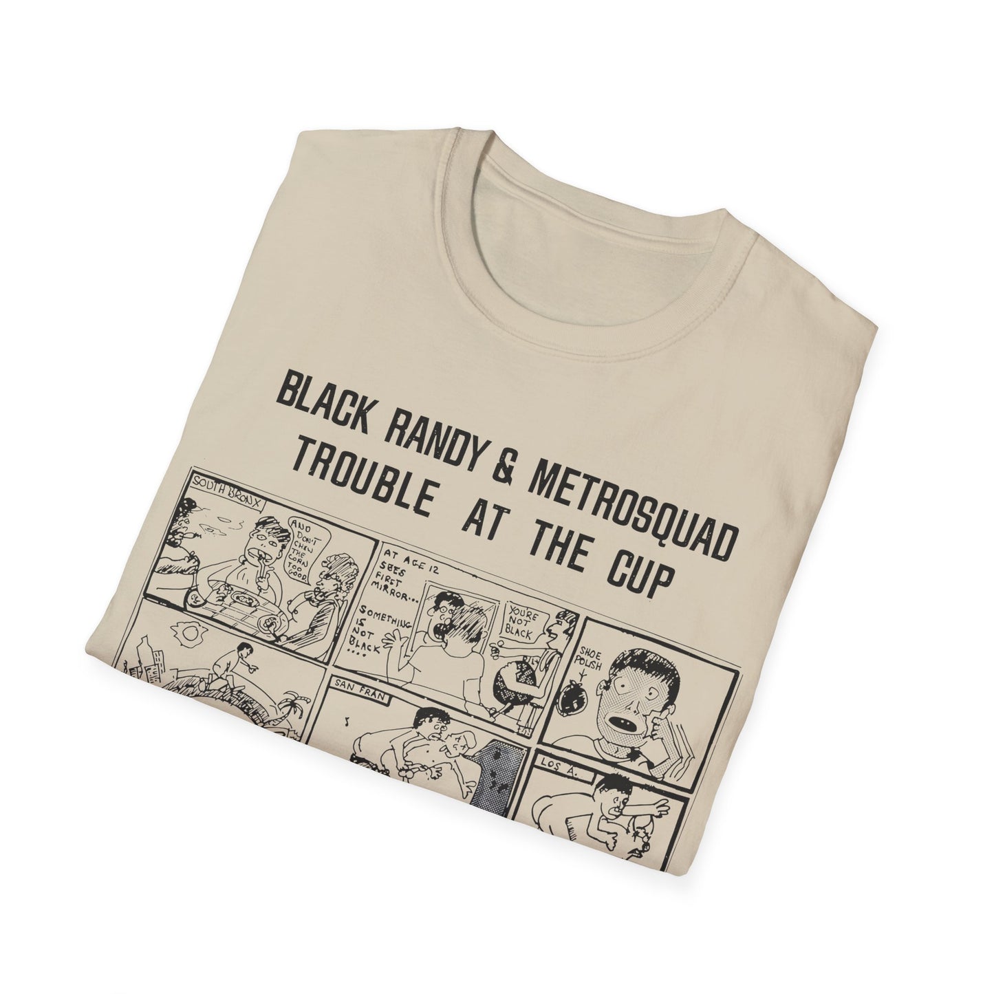 black randy & the metrosquad 1977 trouble at the cup 7" tshirt