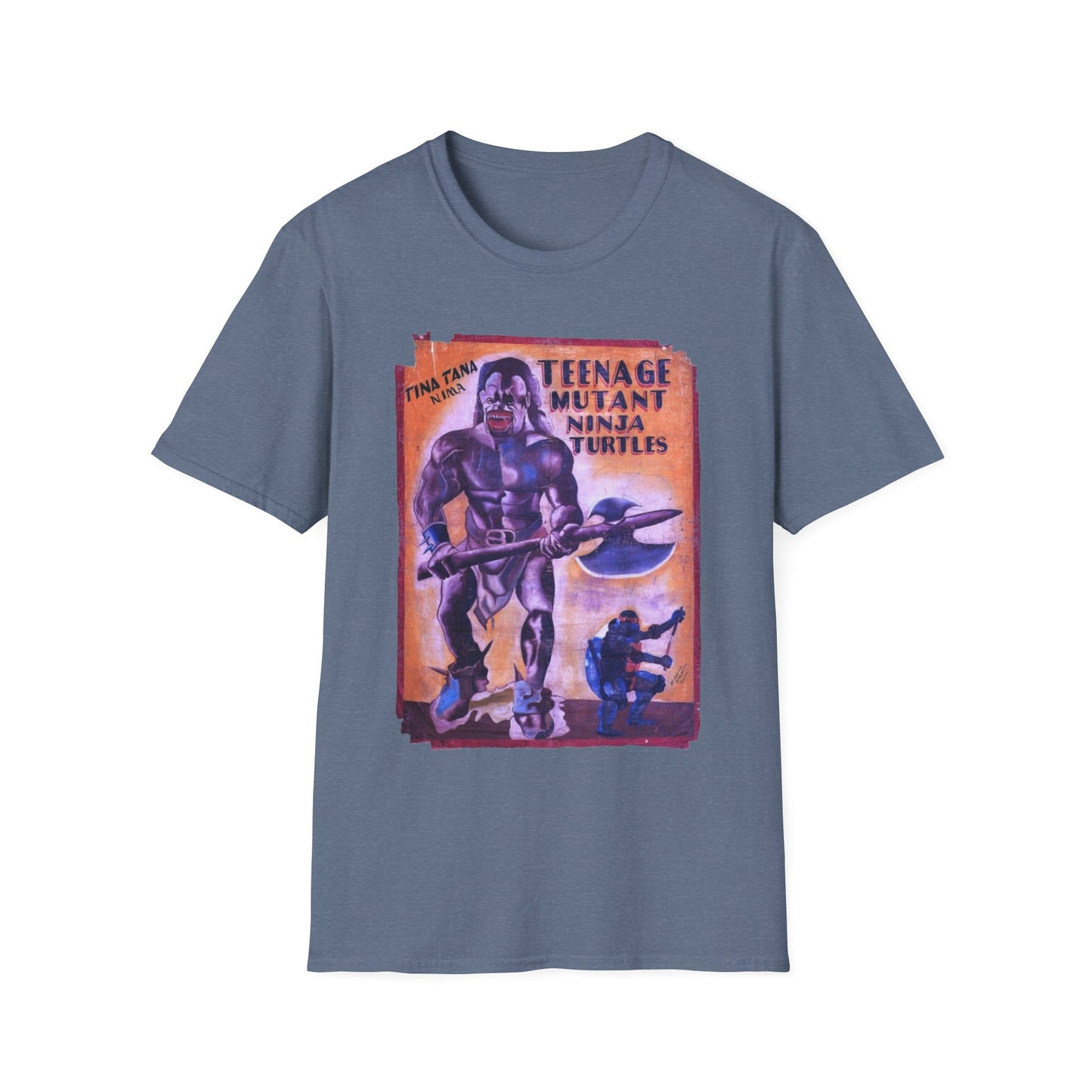 teenage mutant ninja turtles 1990 ghanaian movie poster tshirt