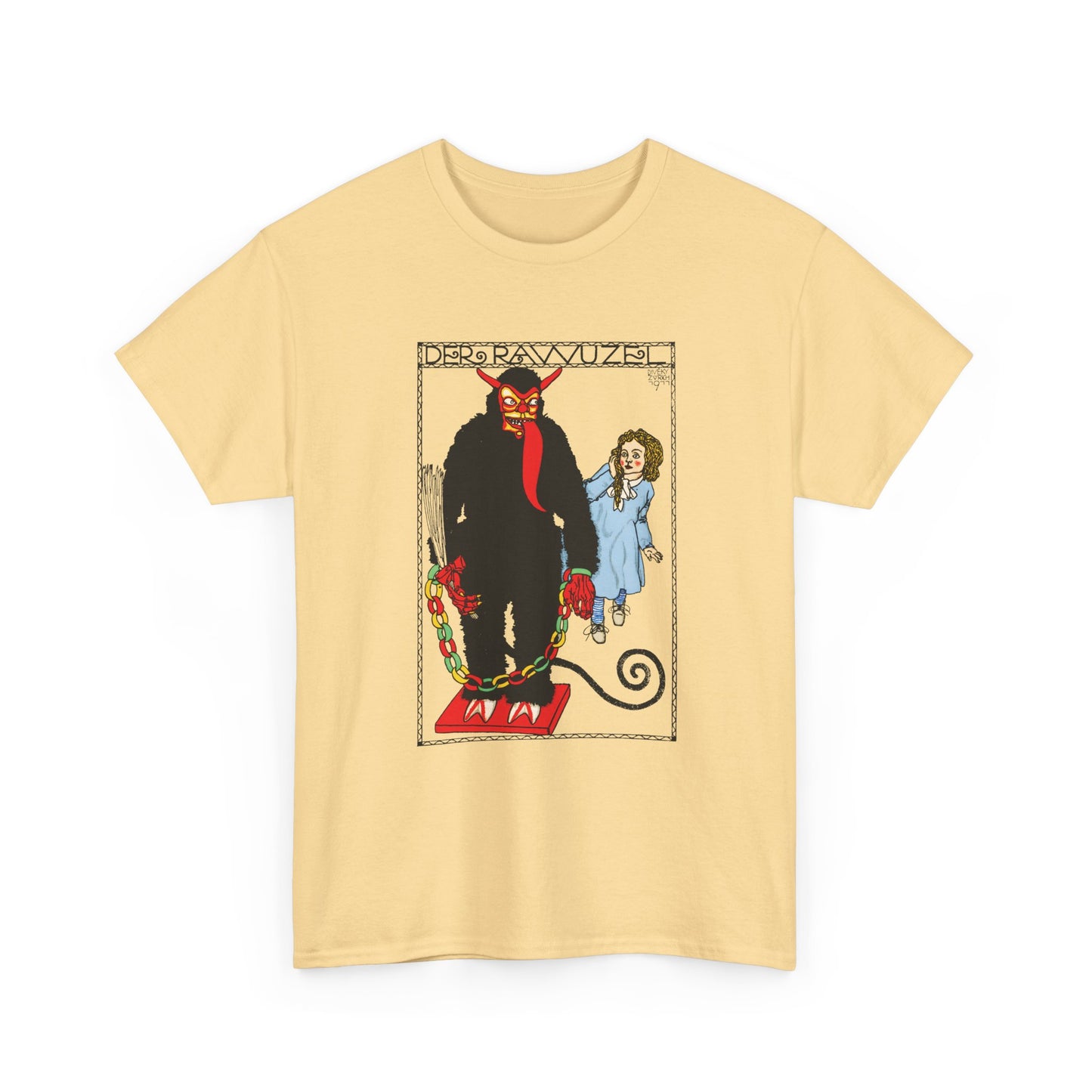 1911 josef von diveky the monster (der rawuzel) color lithograph reproduction tshirt