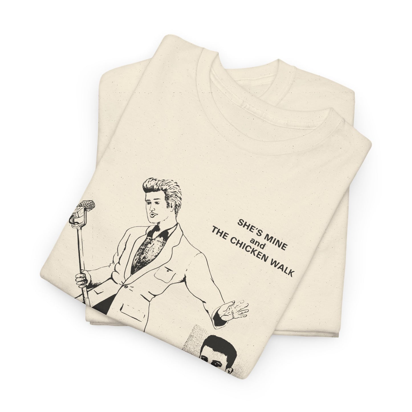 1980s hasil adkins chicken walk record cover tshirt