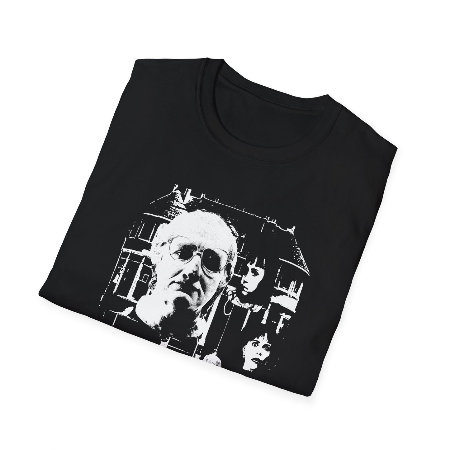 mrs. doubtfire fan art scary collage tshirt
