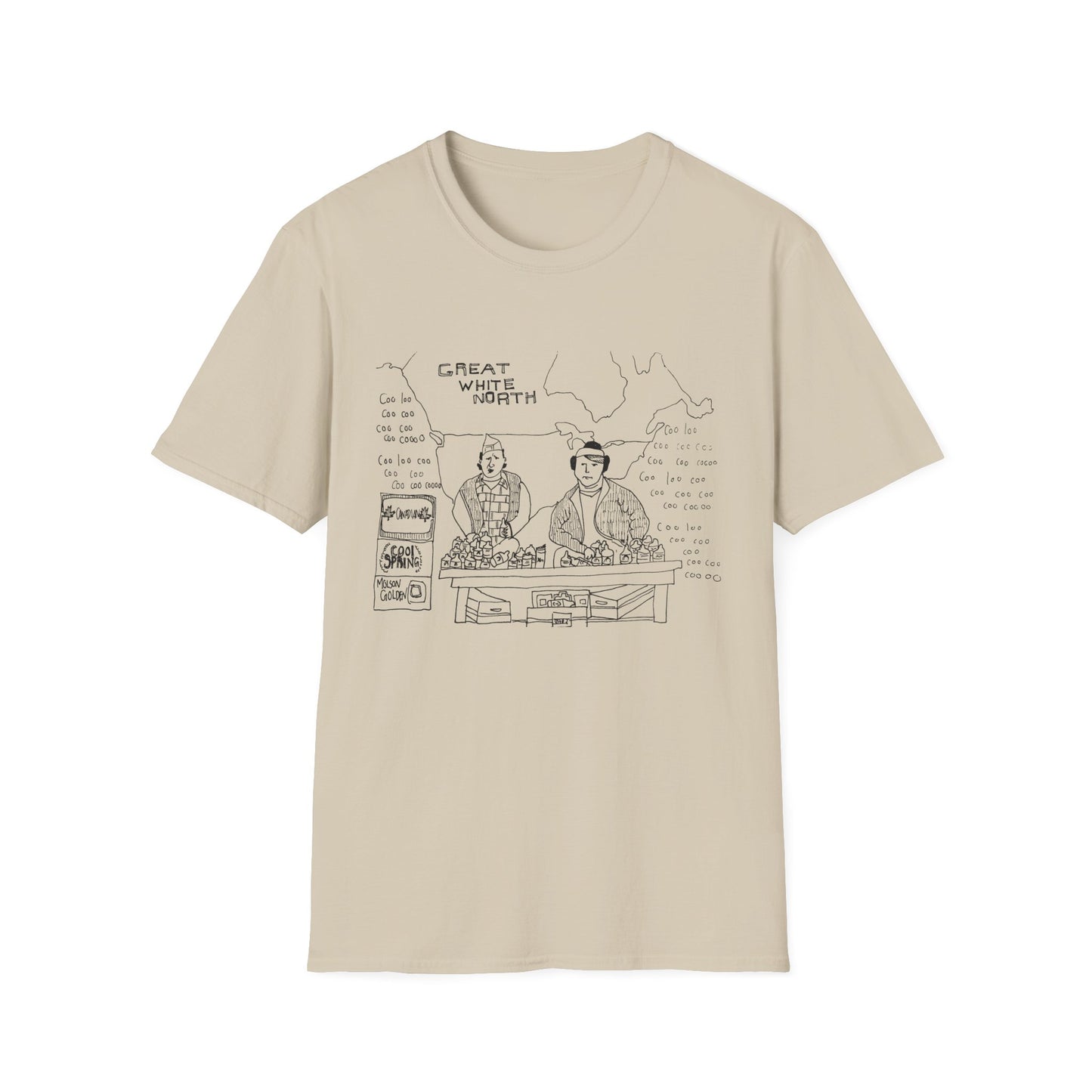 original drawing of bob and doug mckenzie tshirt