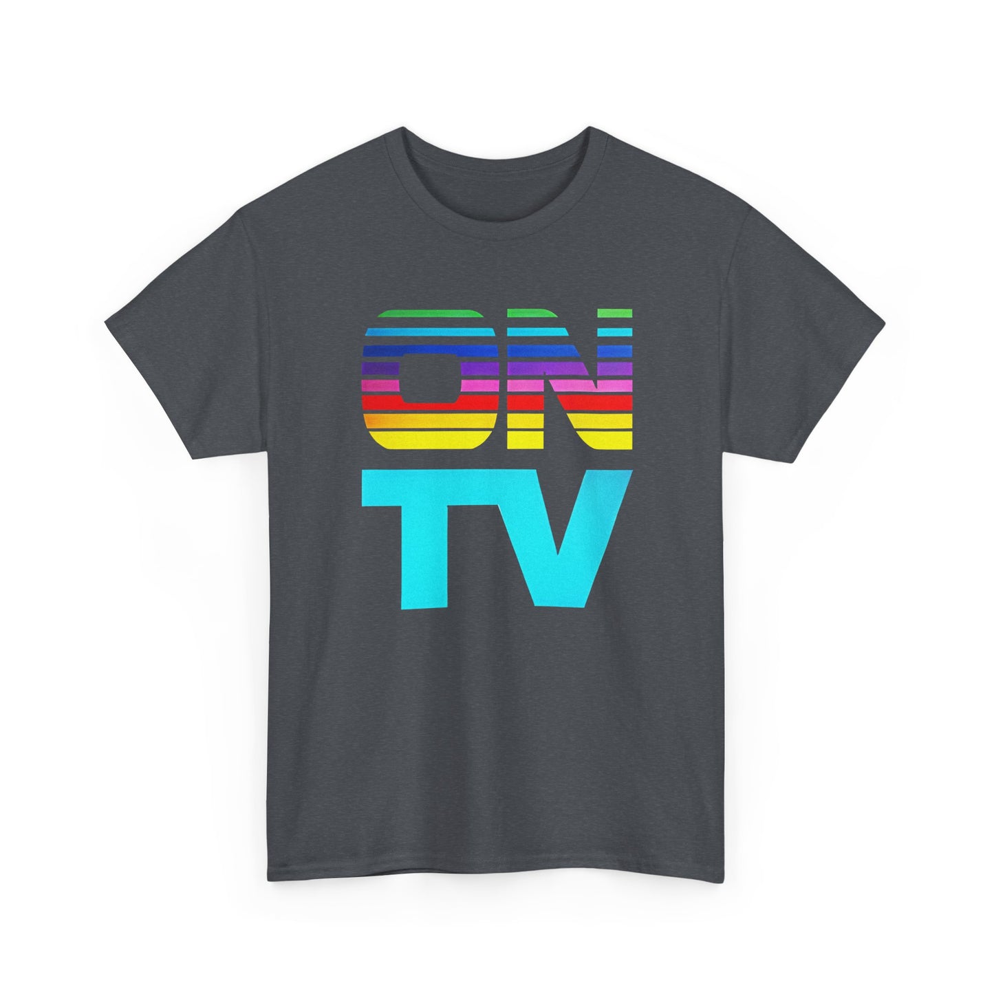 1970s vintage on tv subscription service logo custom edit tshirt