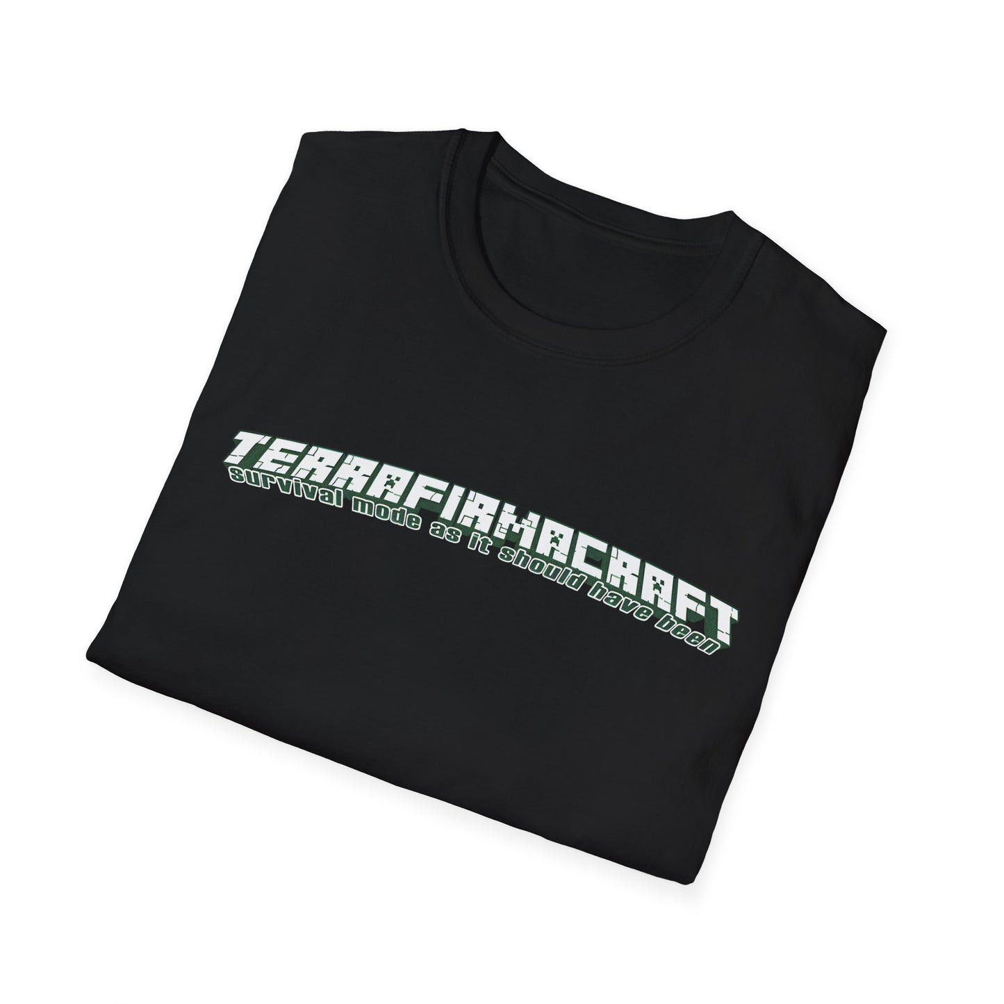 terrafirmacraft tfc survival mode as it should have been logo tshirt