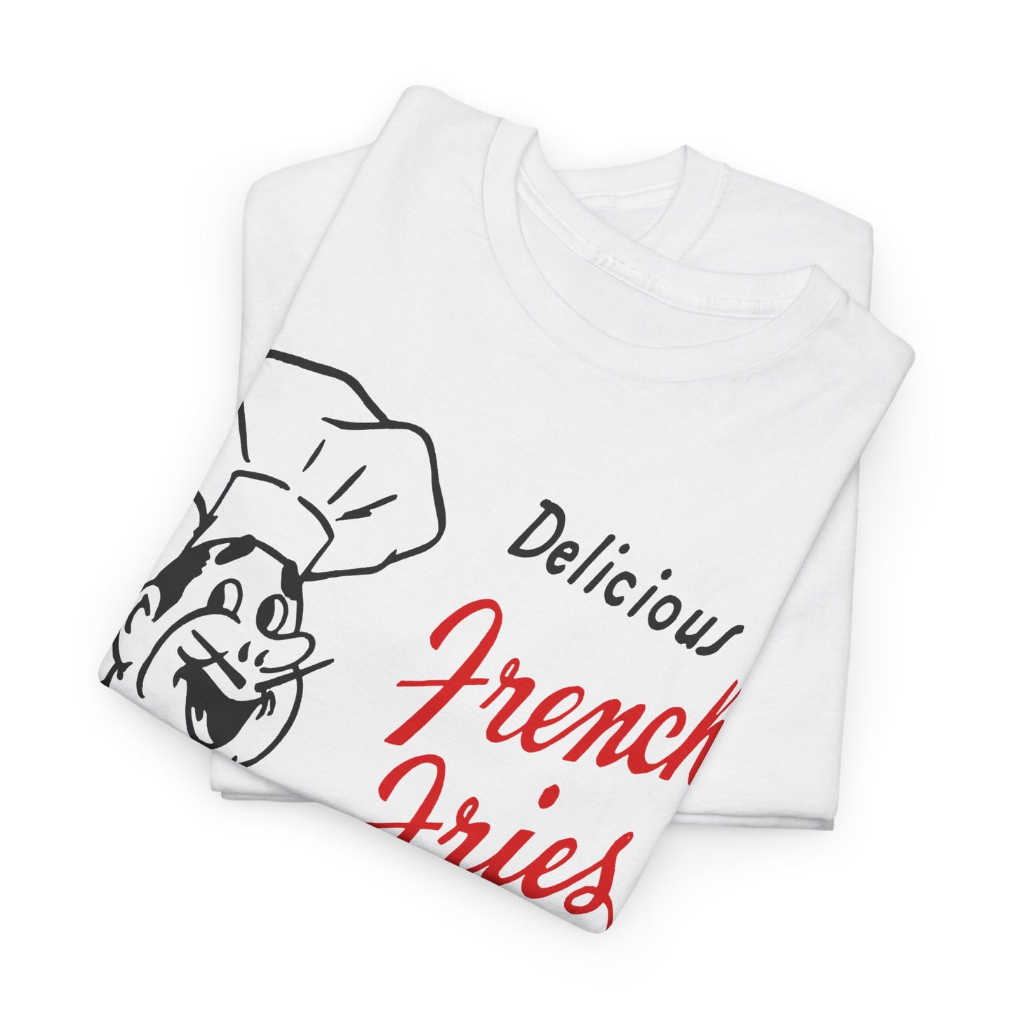 vintage paper bag art delicious french fries reproduction tshirt