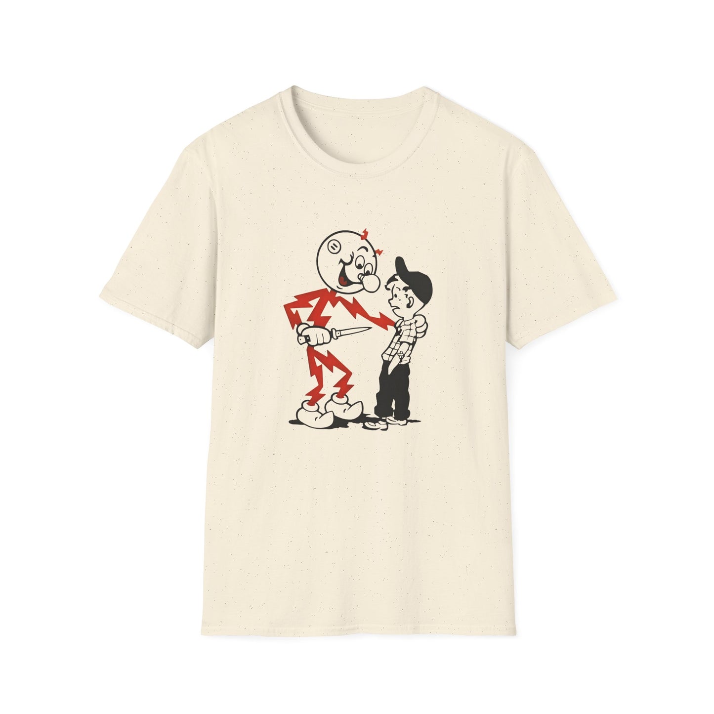 reddy kilowatt electricity will kill you vintage logo reproduction tshirt