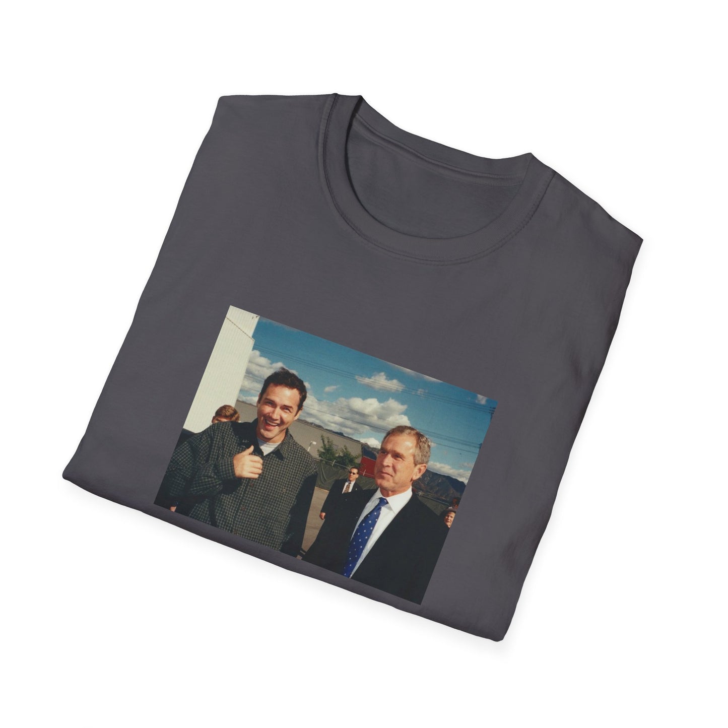 norm macdonald and george bush jr. tshirt