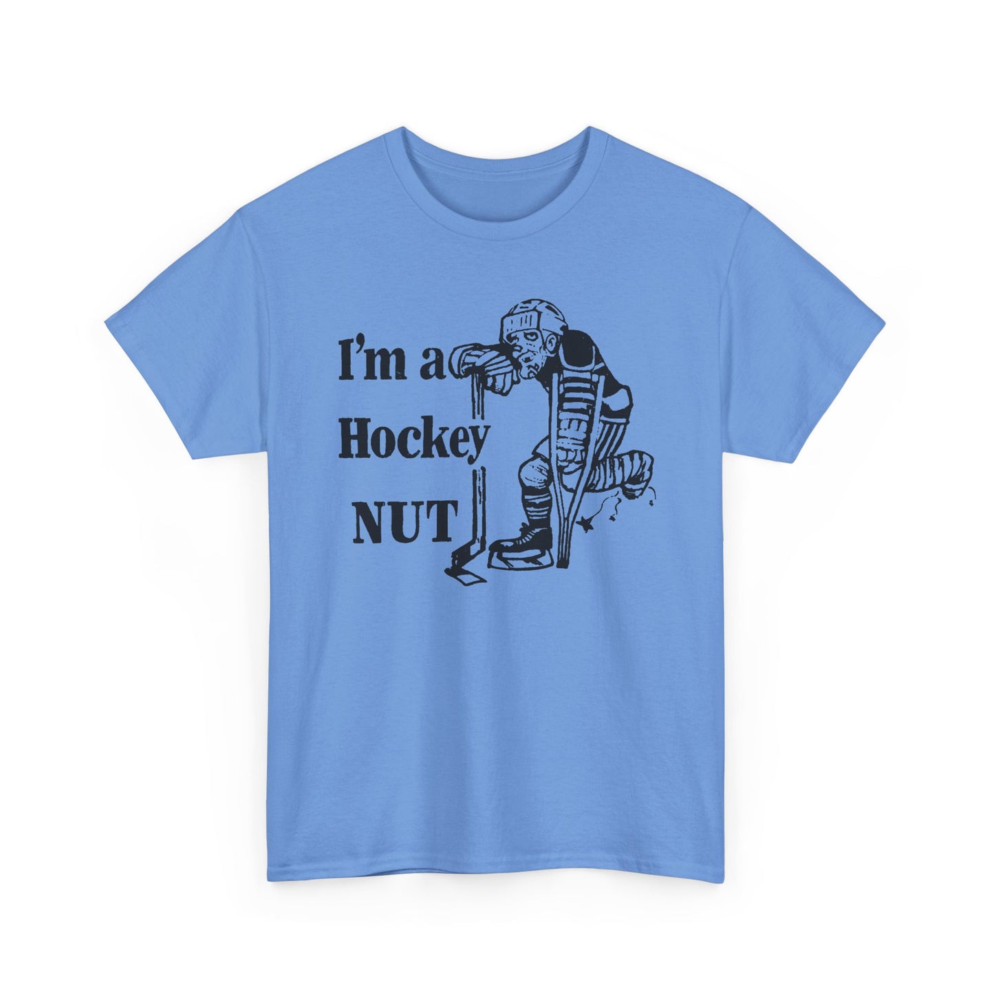 vintage canadian i'm a hockey nut graphic reproduction tshirt