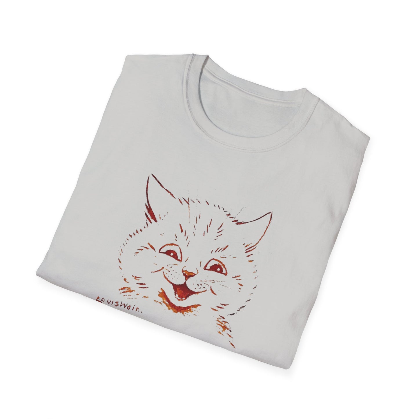 1924 louis wain cat painting i am happy because everyone loves me tshirt