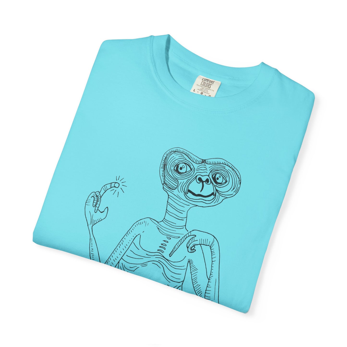 original drawing E.T the extraterrestrial tshirt on comfort colors