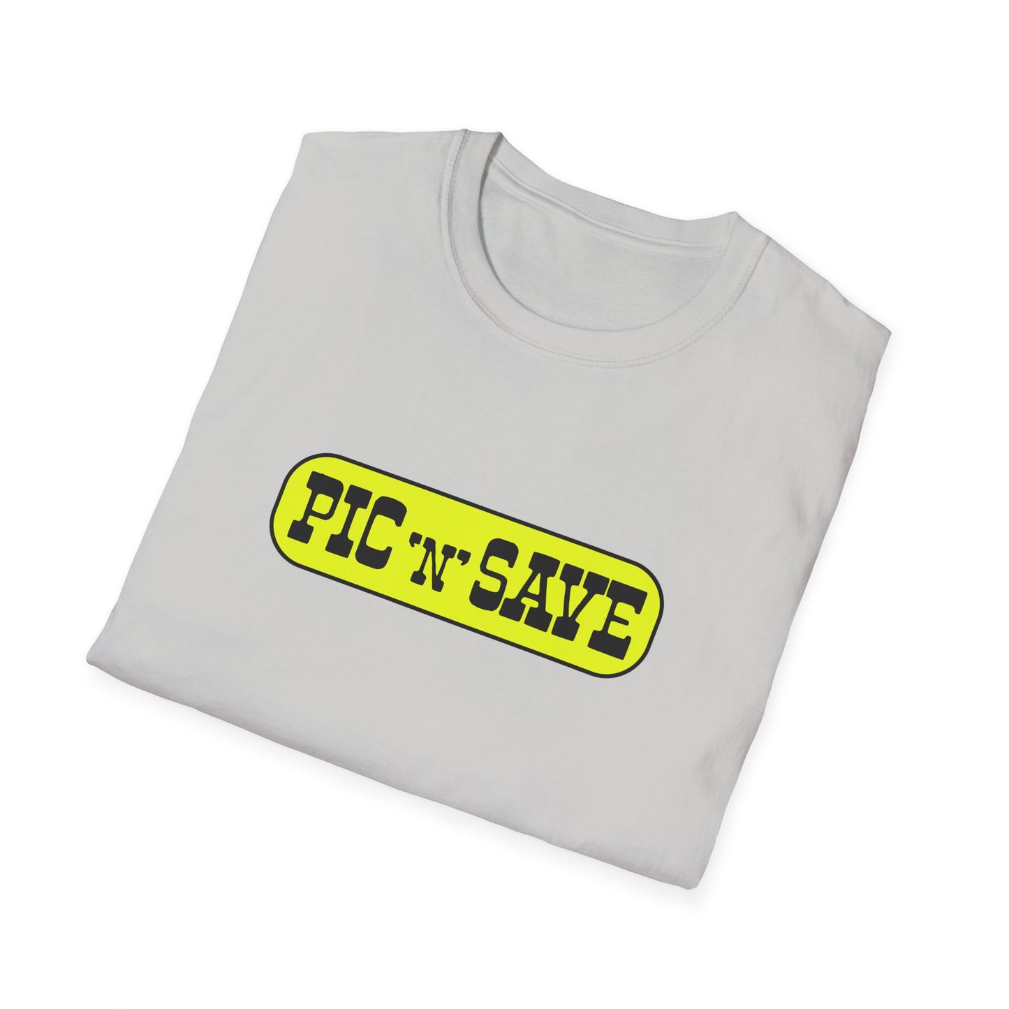 pic n save retail chain logo tshirt