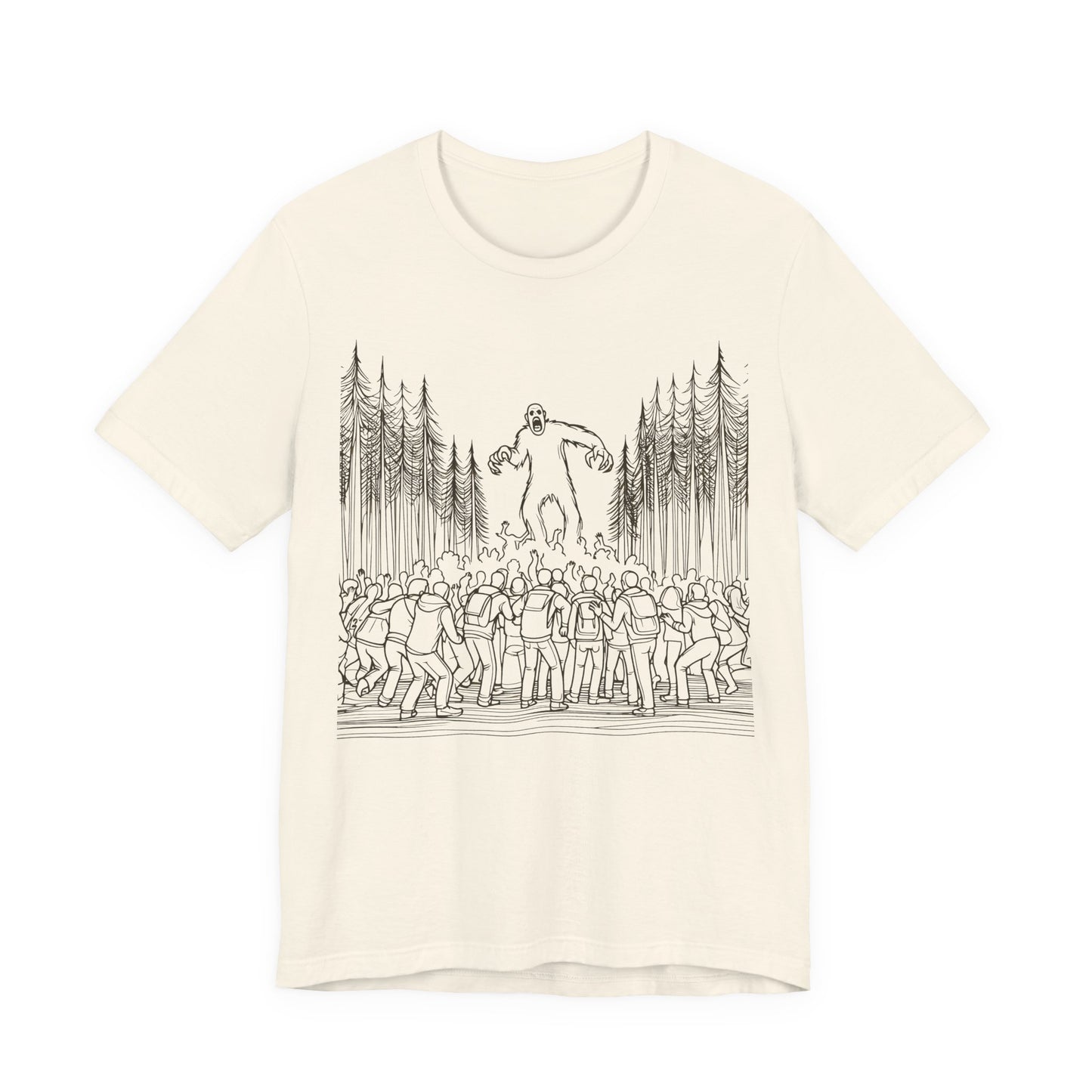 sasquatch attacks tshirt