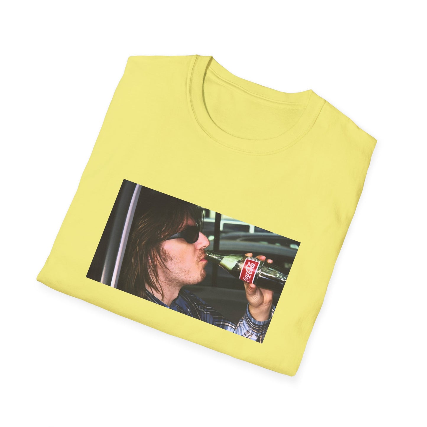 mitch hedberg drinking a soda photo tshirt