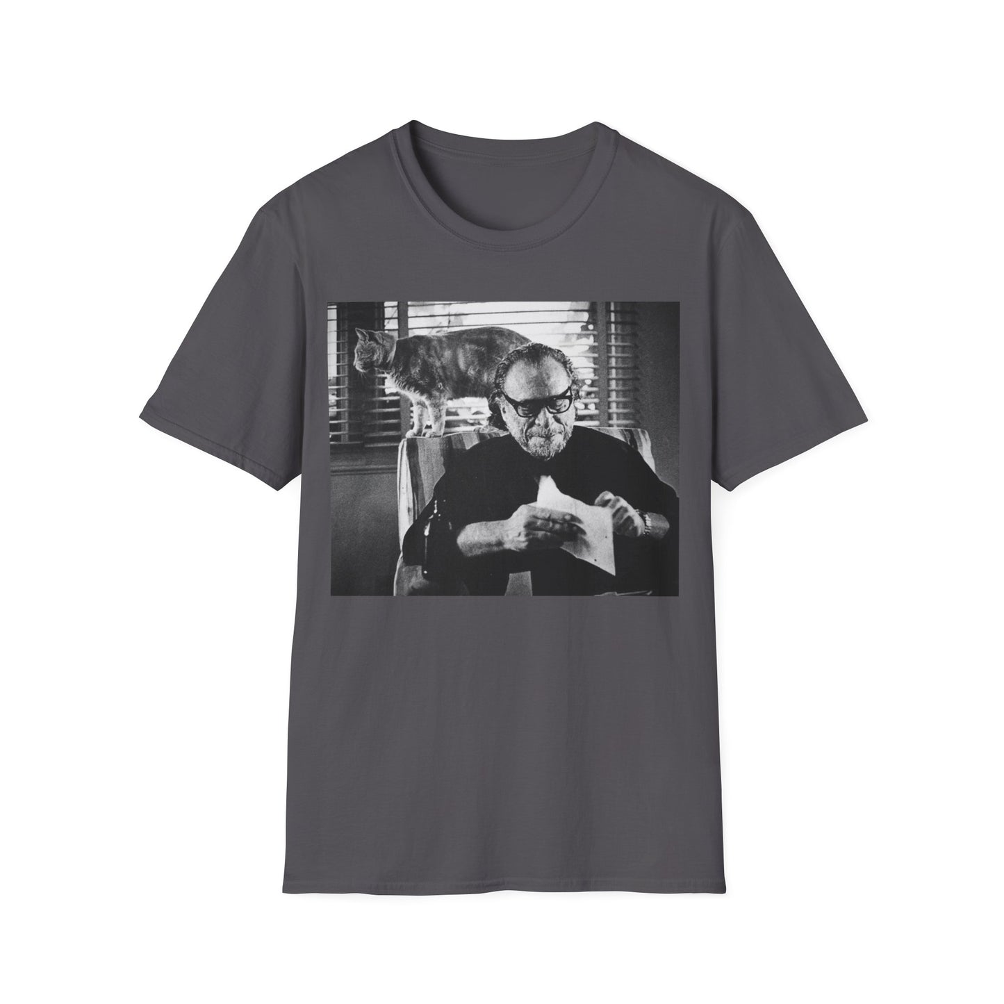 bukowski and butch the cat tshirt