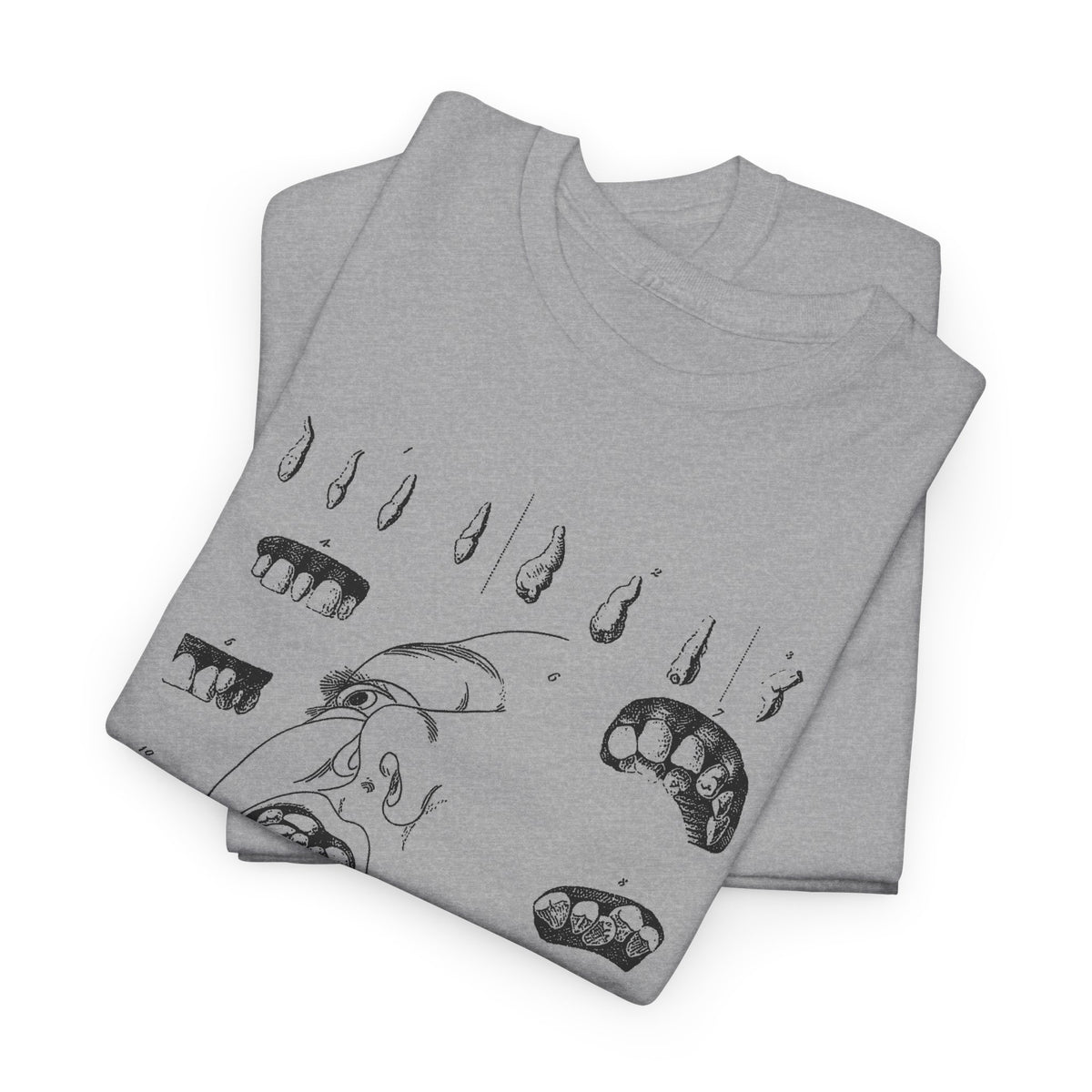 early 1800s disease of the human teeth dentistry illustration tshirt