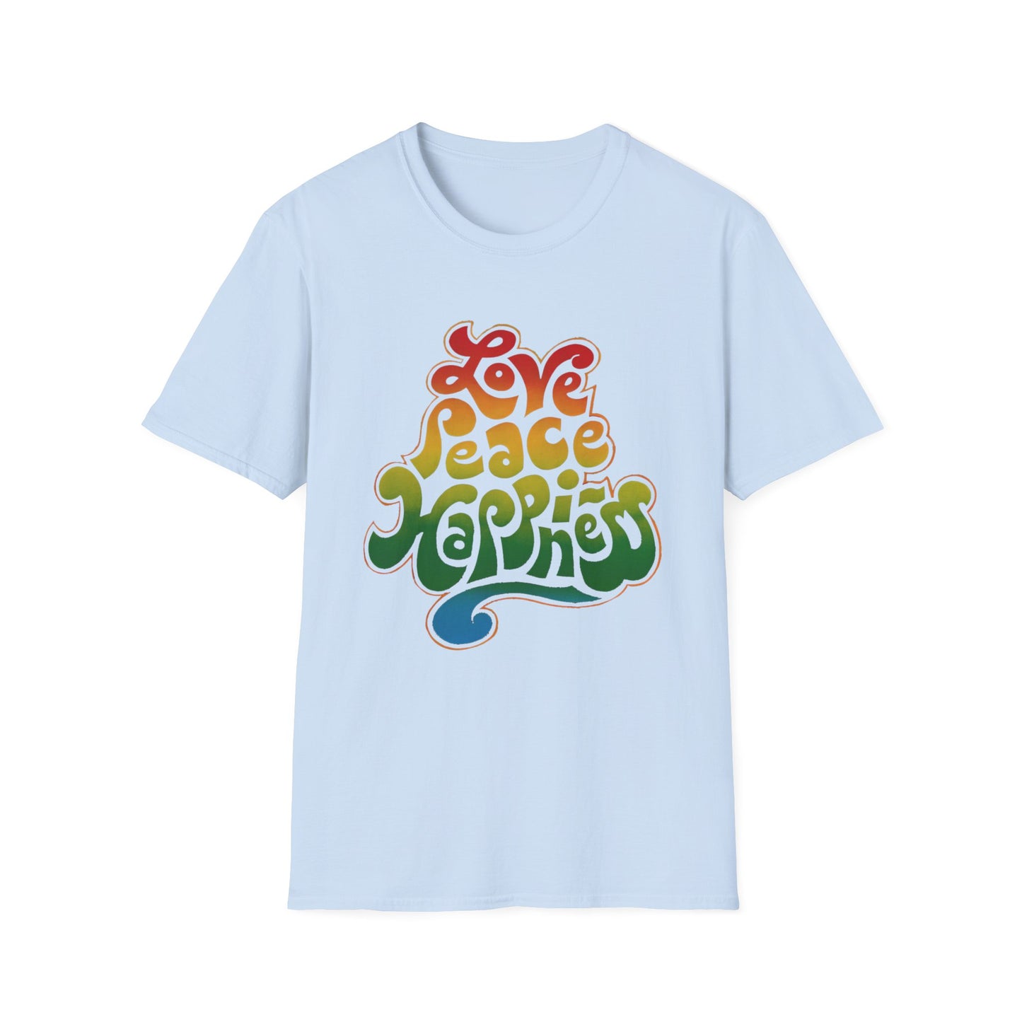 1970 love peace happiness vagabond creations poster tshirt