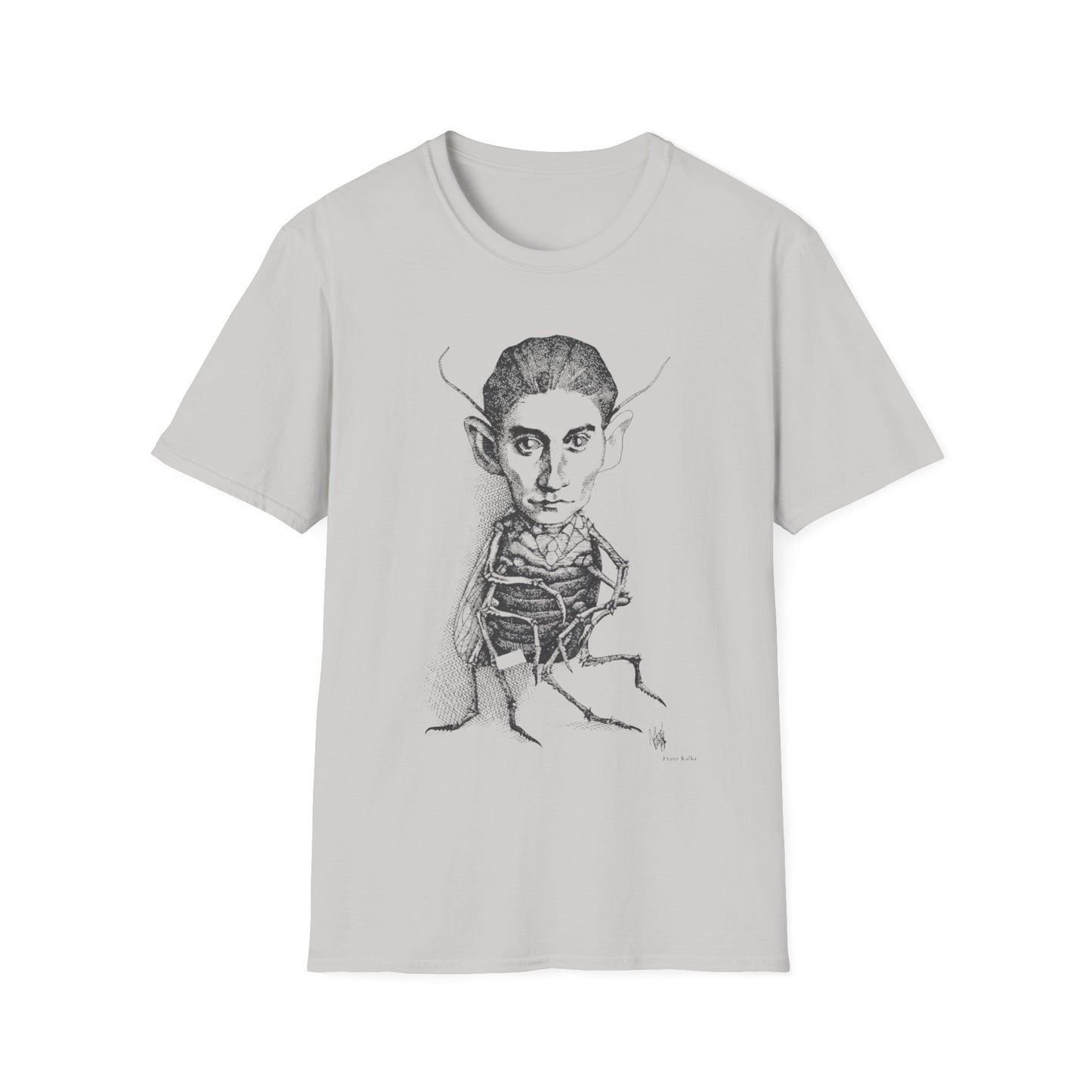 1970s drawing of franz kafka by rogelio naranjo tshirt